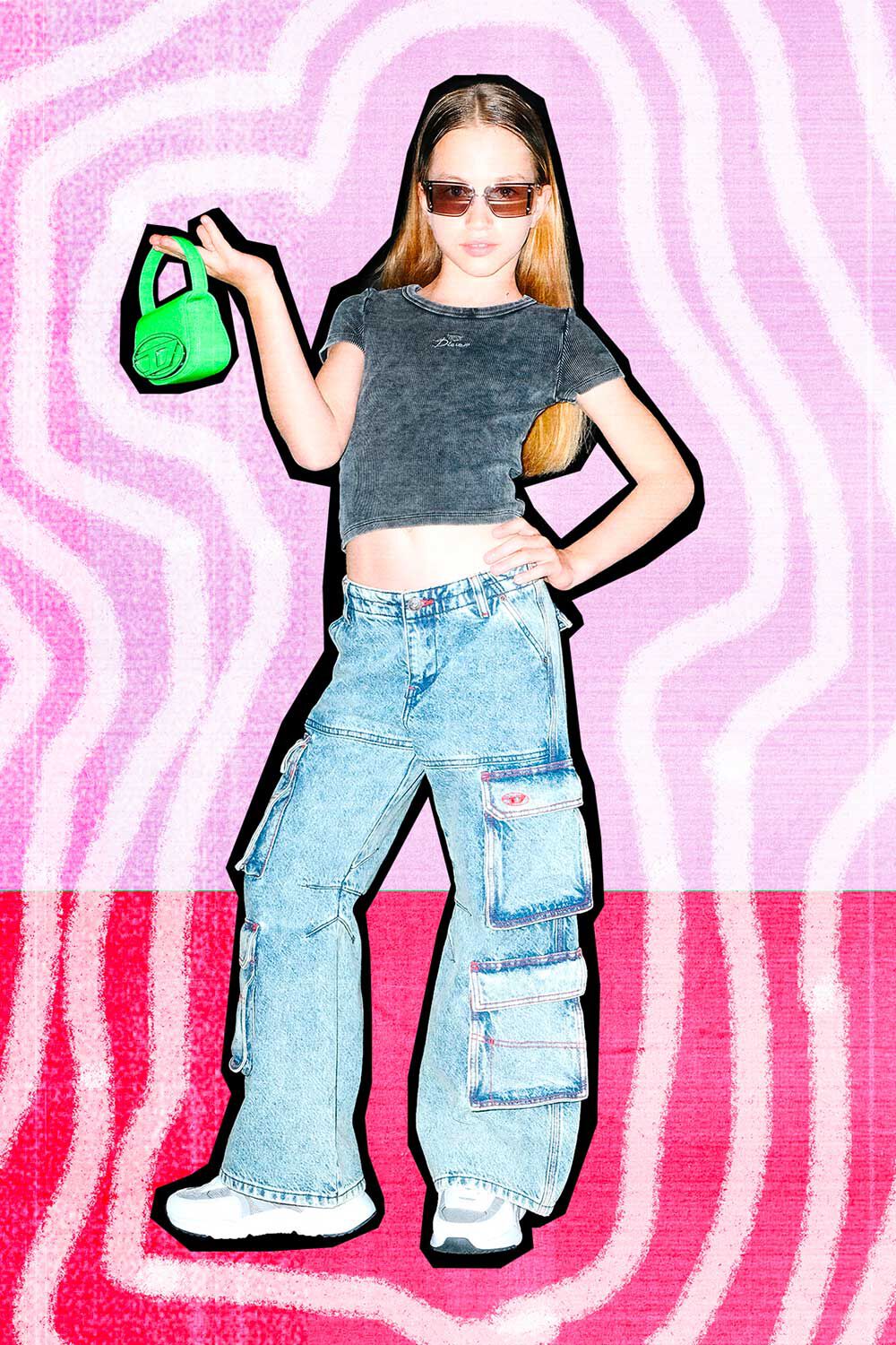Short DIESEL Kids color Pink