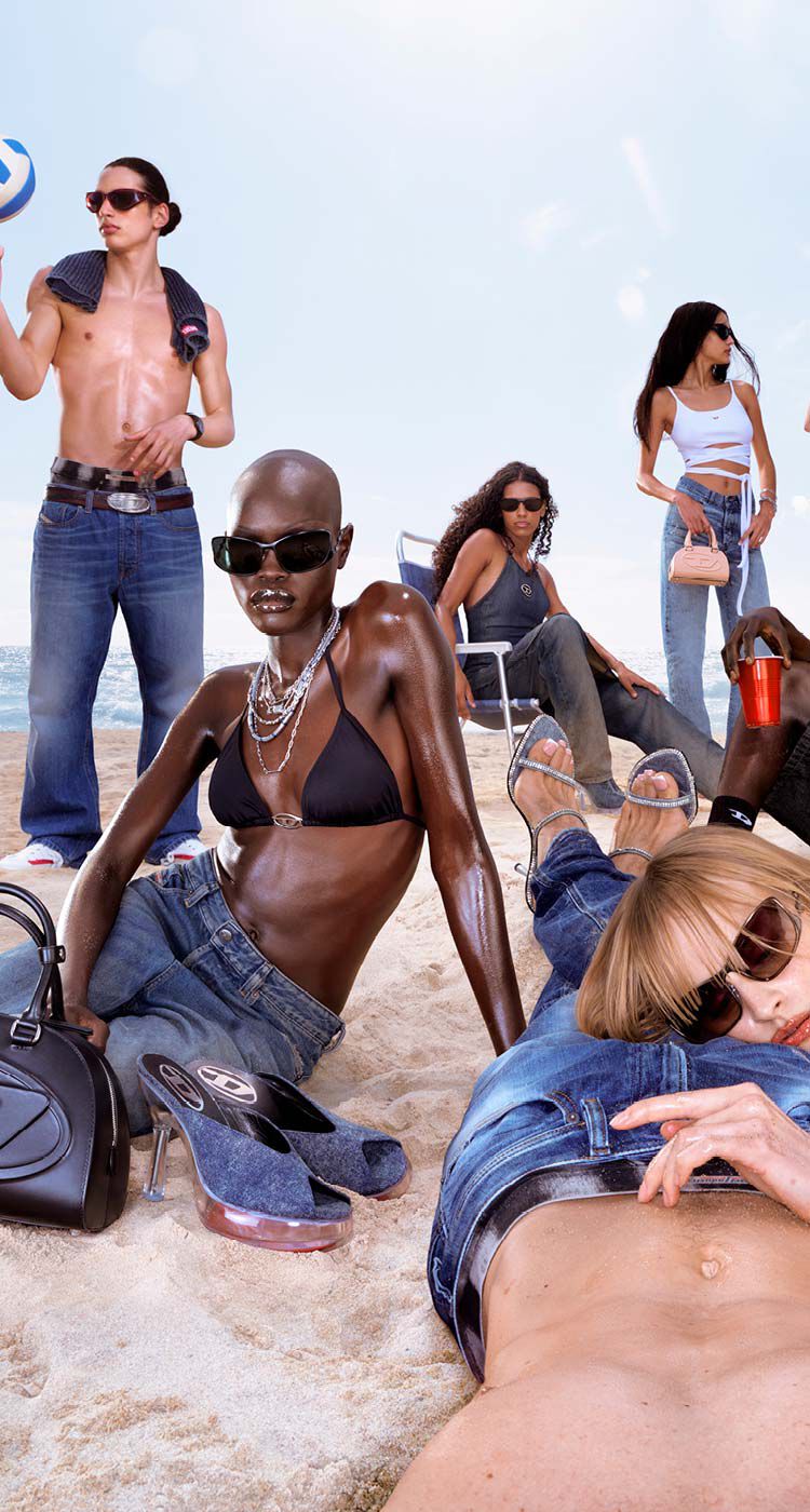 A group of people wearing new Denim Collection