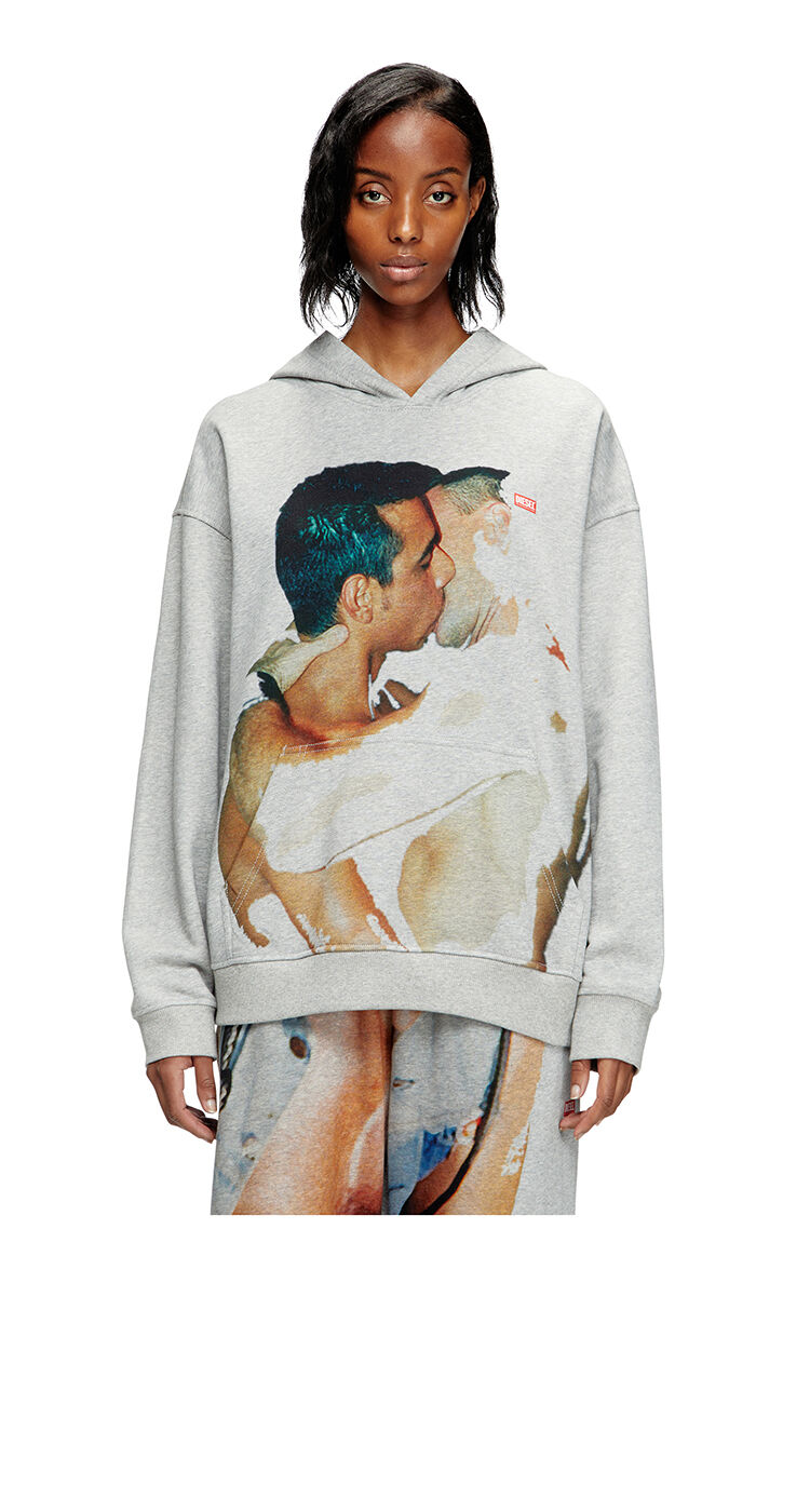 【DIESEL】TOM FINLAND パーカー ALL TOGHETHER プリント フード Diesel ALL TOGHETHER Printed TOM FINLAND Hoodie unisex men