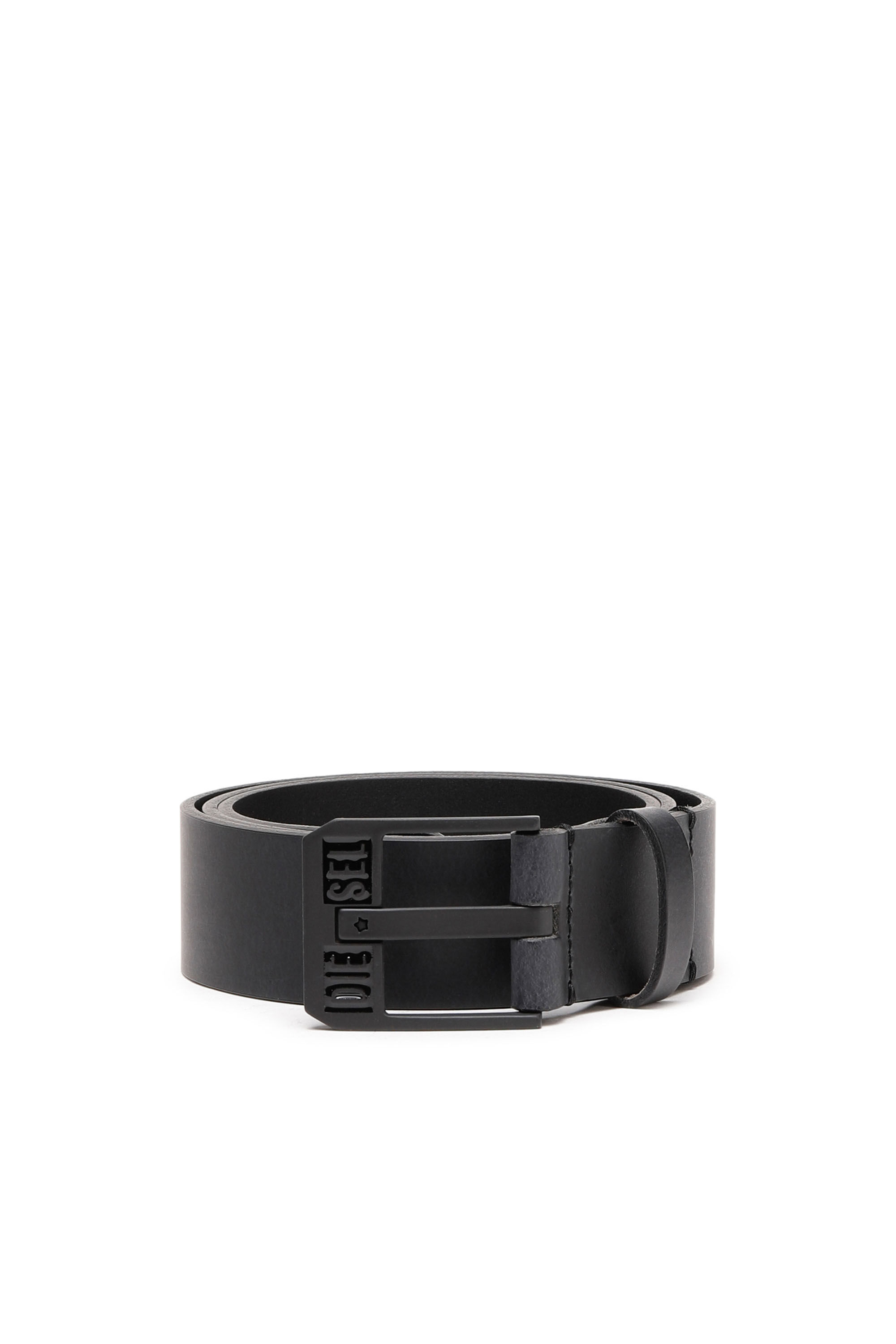 BLUESTAR II Man: Leather belt with star logo buckle | Diesel