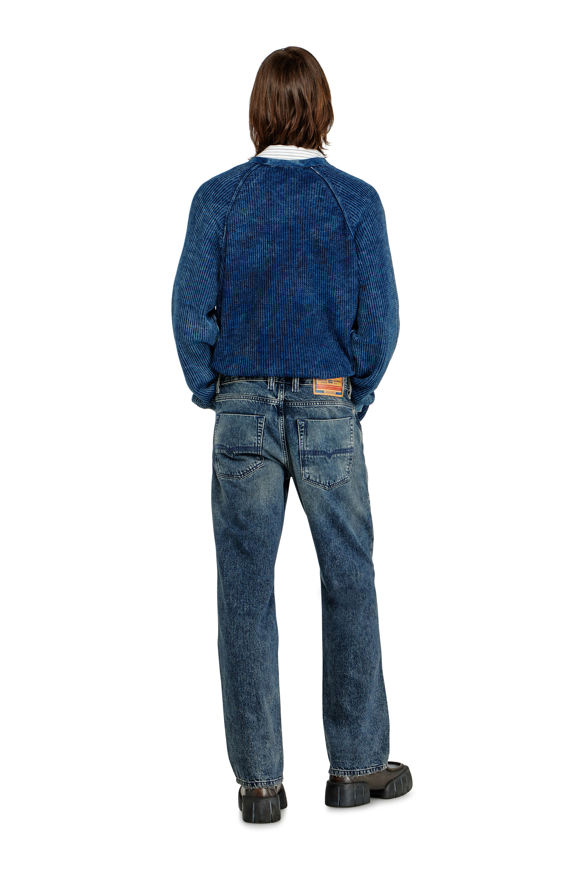 Men's Relaxed Jeans | Regular Waist 1980 D-EeperDark Blue | Diesel