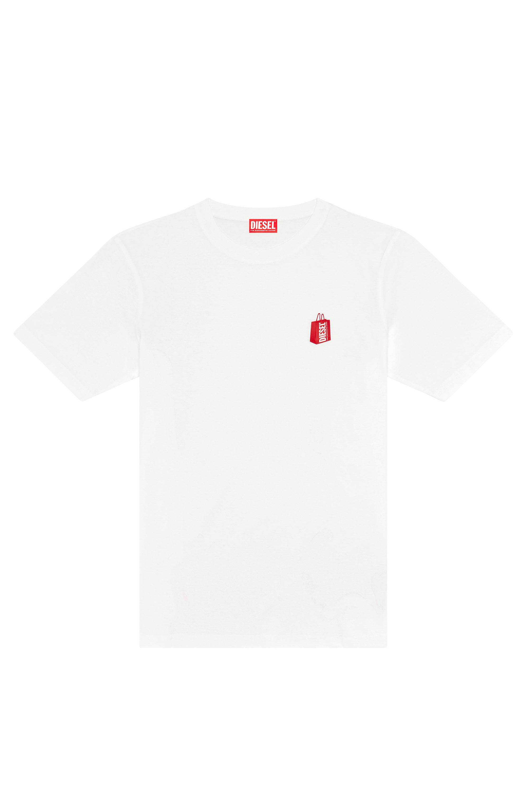 Men's T-shirt with Diesel bag print | White | Diesel