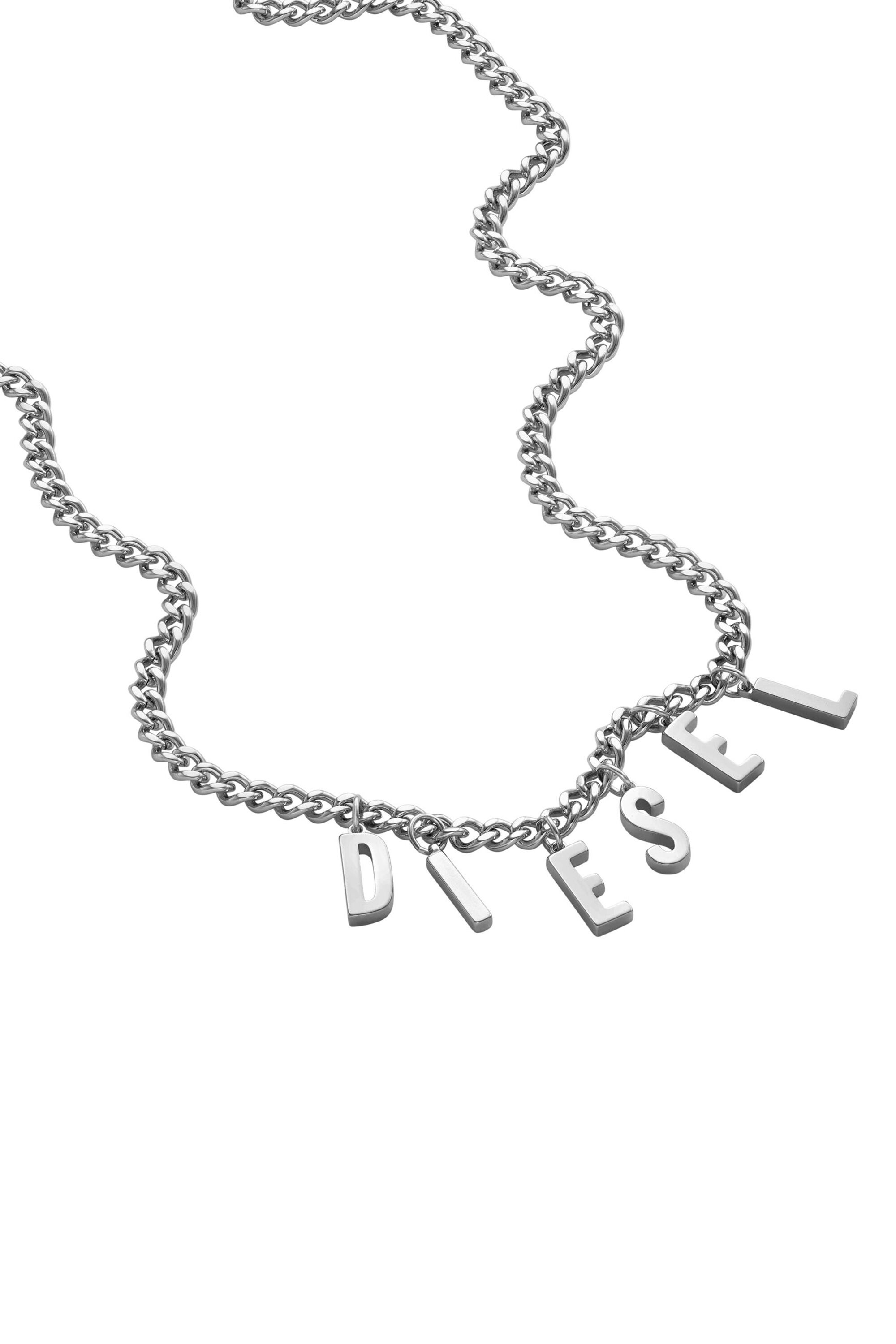 Women's Stainless steel chain necklace | Silver | Diesel