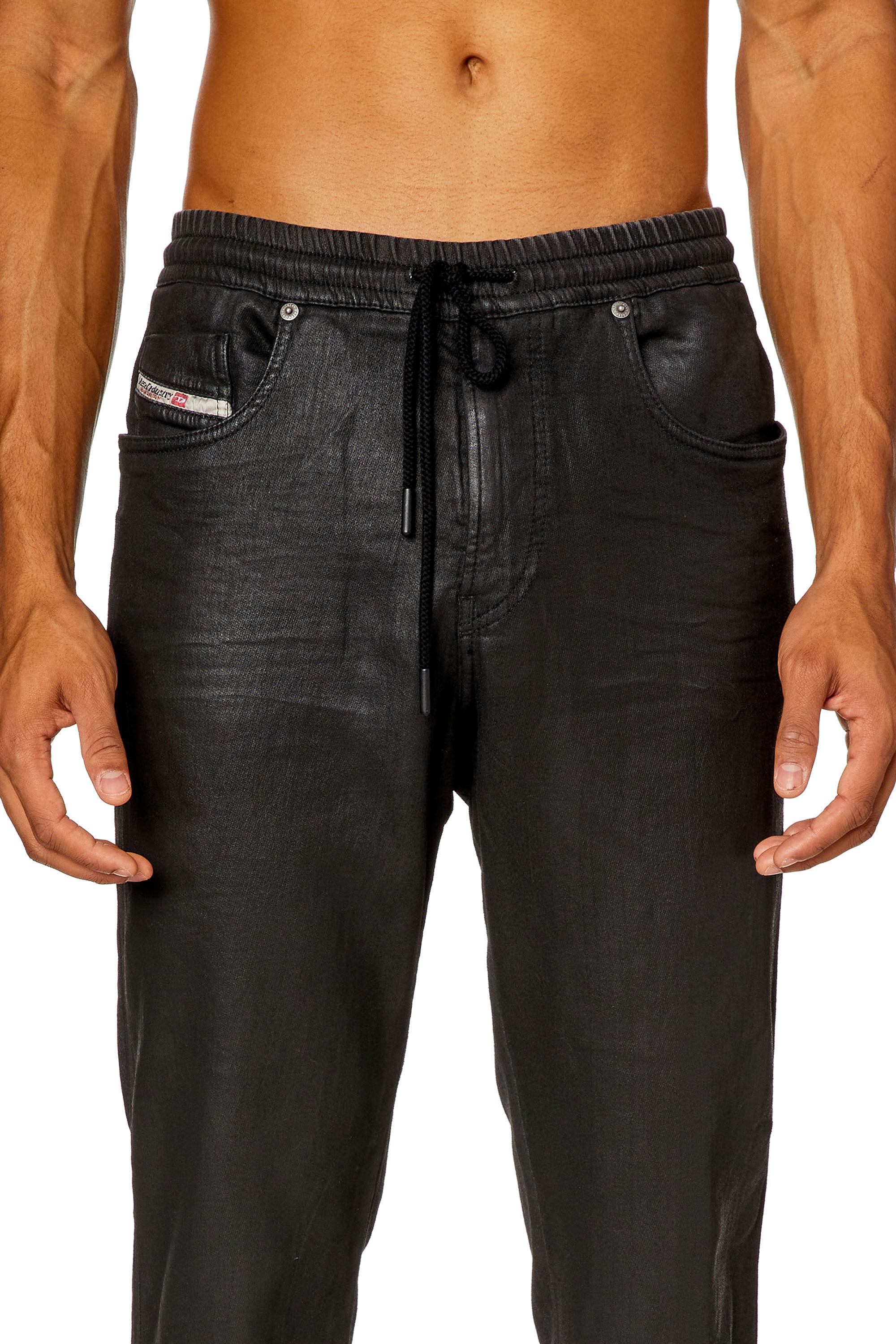 Men's Slim Jeans | Black/Dark grey | Diesel 2060 D-Strukt Joggjeans®