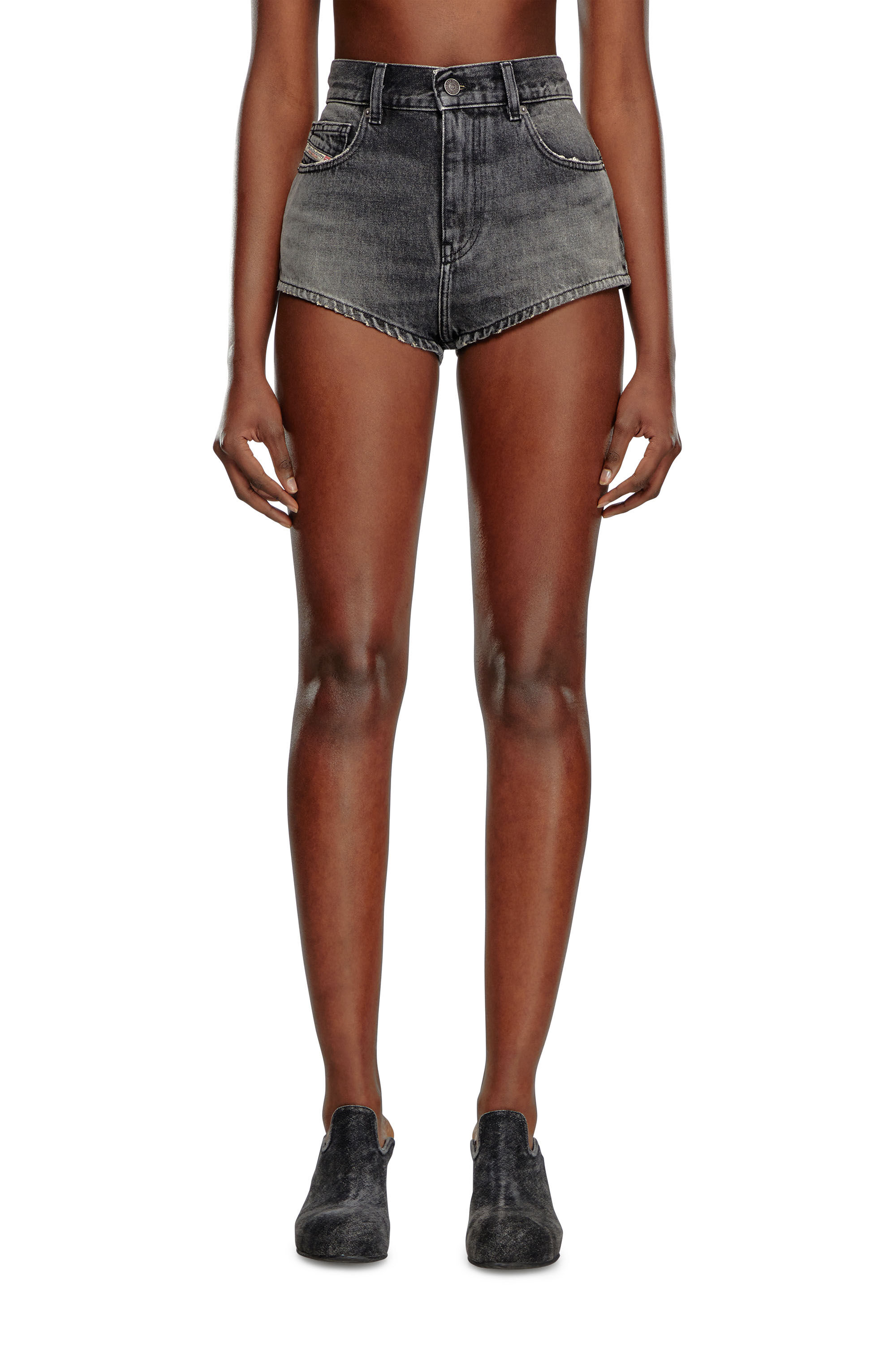 Women's Hotpants in denim | Black | Diesel