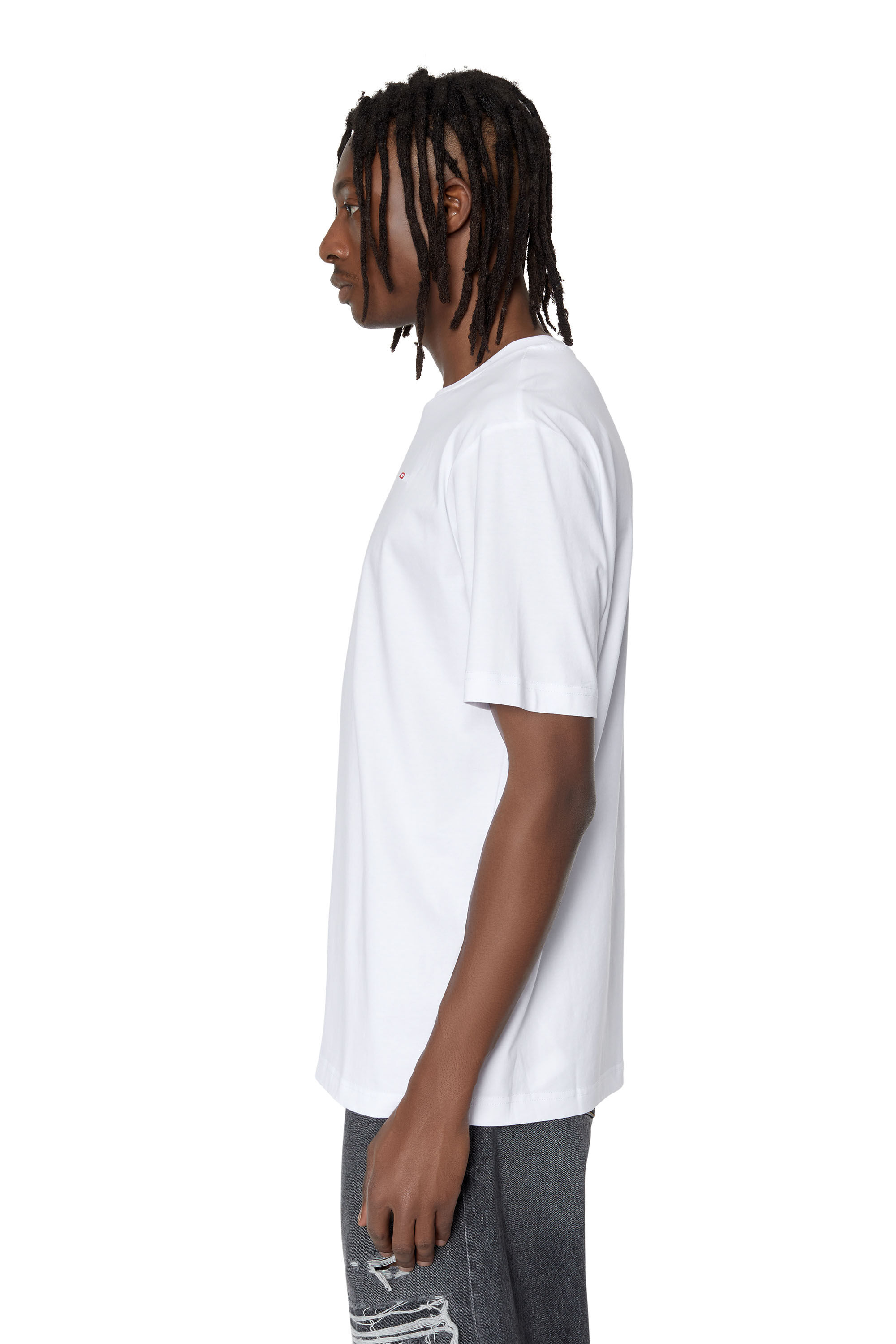 T JUST MICRODIV Man T shirt with micro embroidered logo Diesel