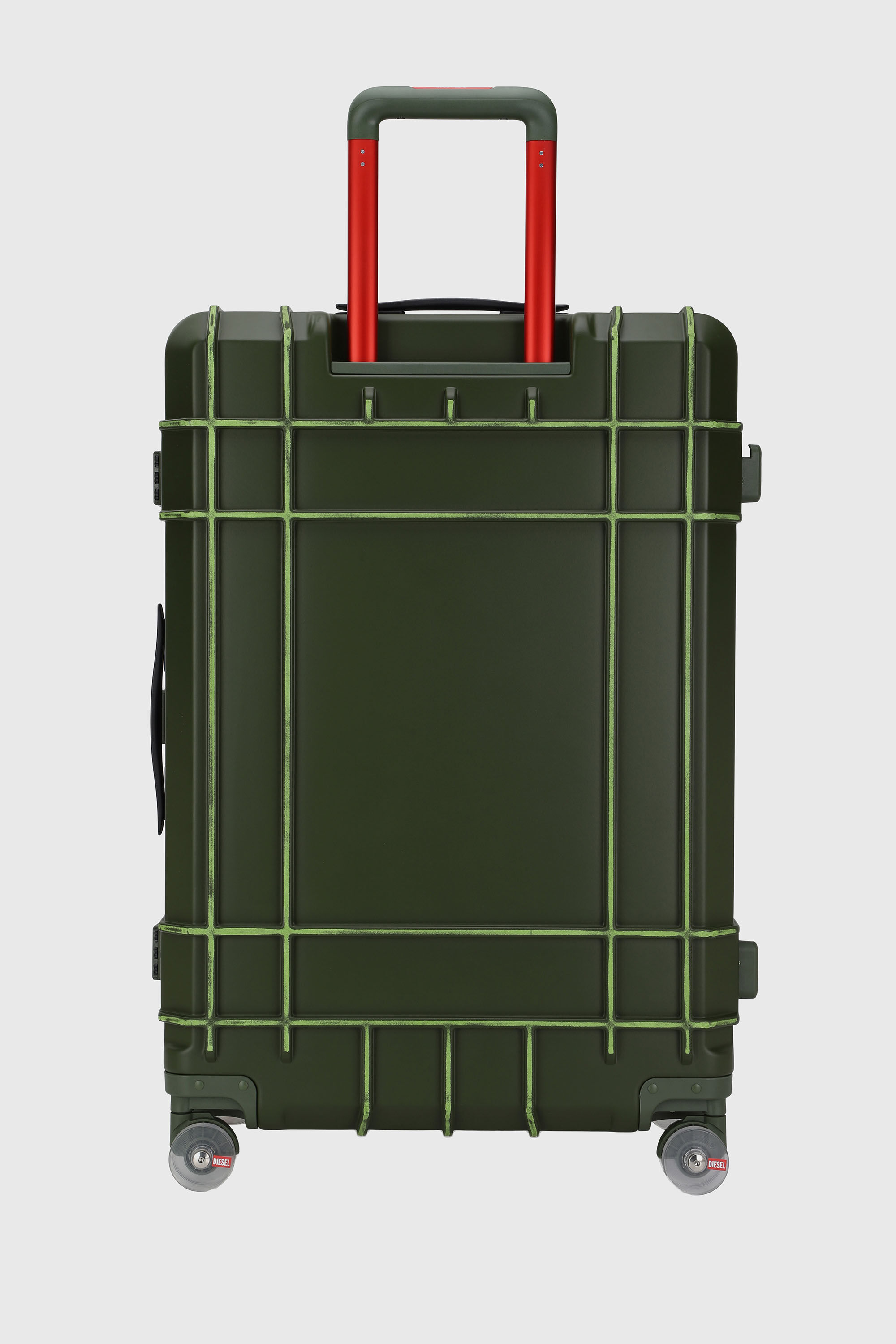 Diesel - DIESEL PC STRONG IMAGE TROLLEY- DSL003, Unisex's Rugged suitcase size L in Military Green - 2