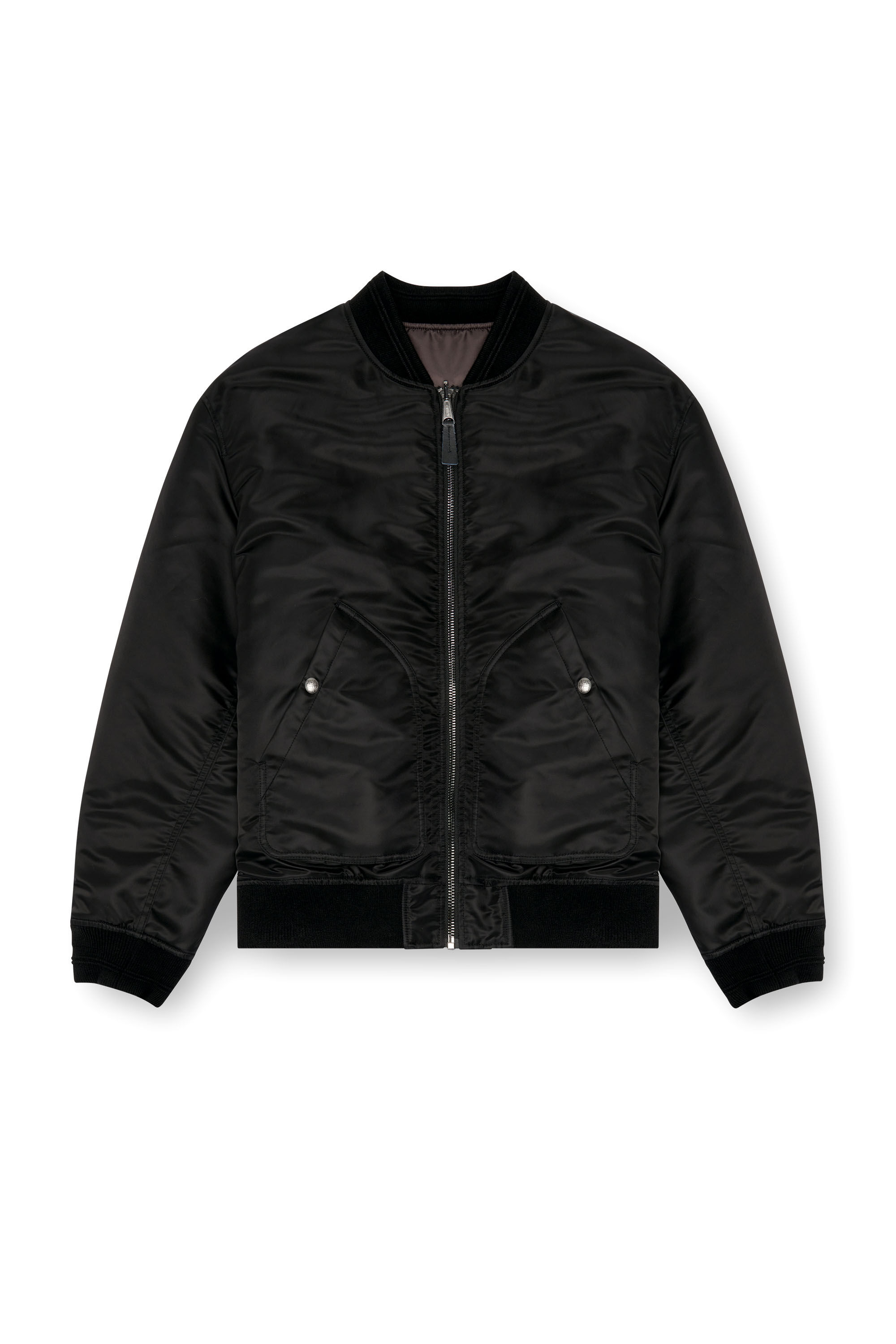 Diesel black bomber jacket deals