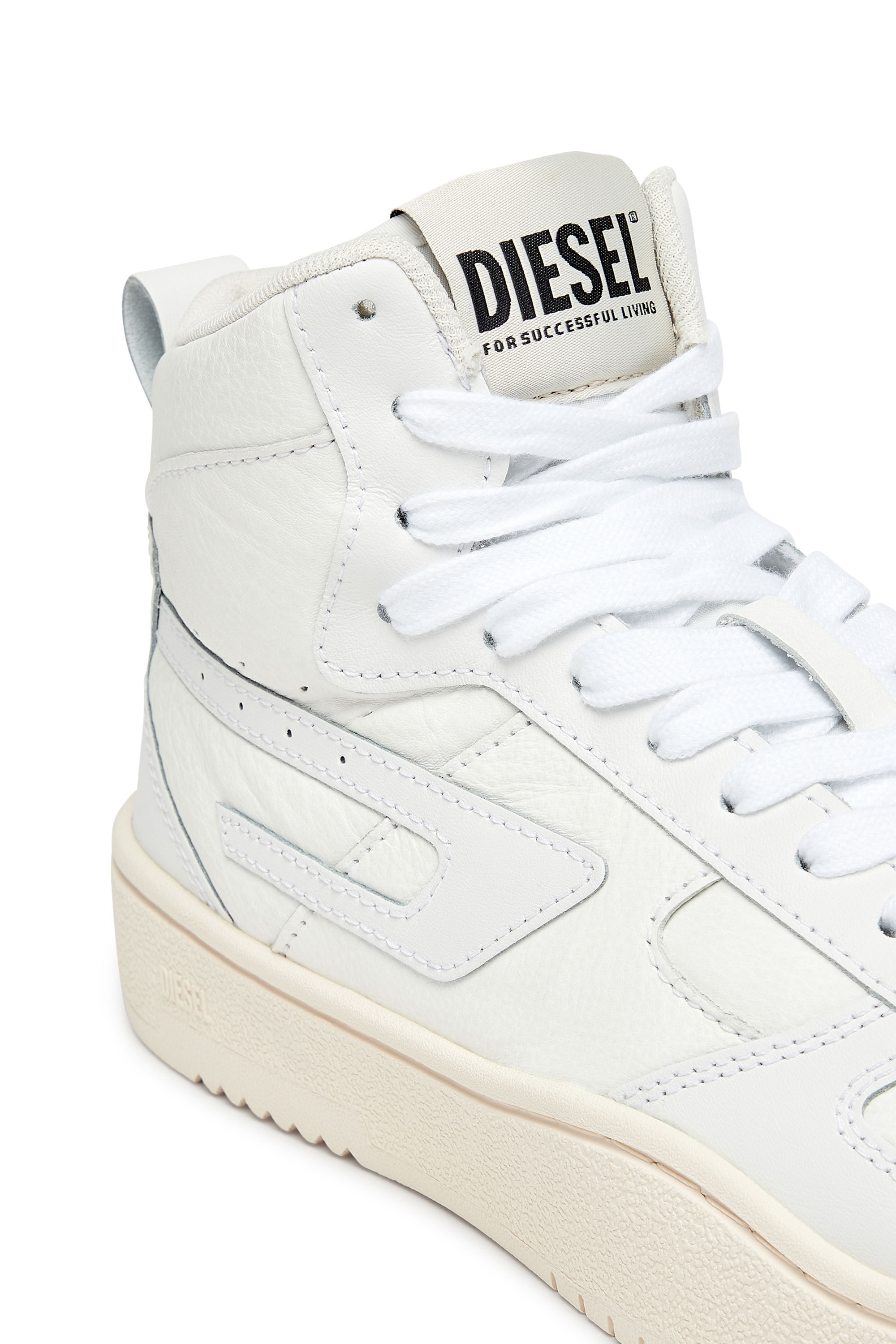 Diesel - S-UKIYO V2 LOW, Woman S-Ukiyo V2 Mid W - High-top sneakers with D branding in White - Image 6