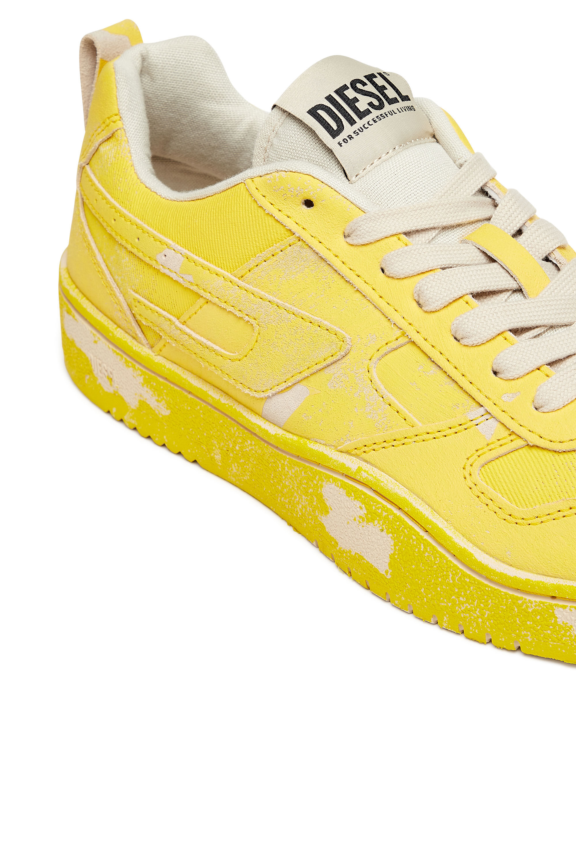 Diesel - S-UKIYO V2 LOW, Man's S-Ukiyo V2 Low - Low-top sneakers with peel-off effect in Yellow - 6