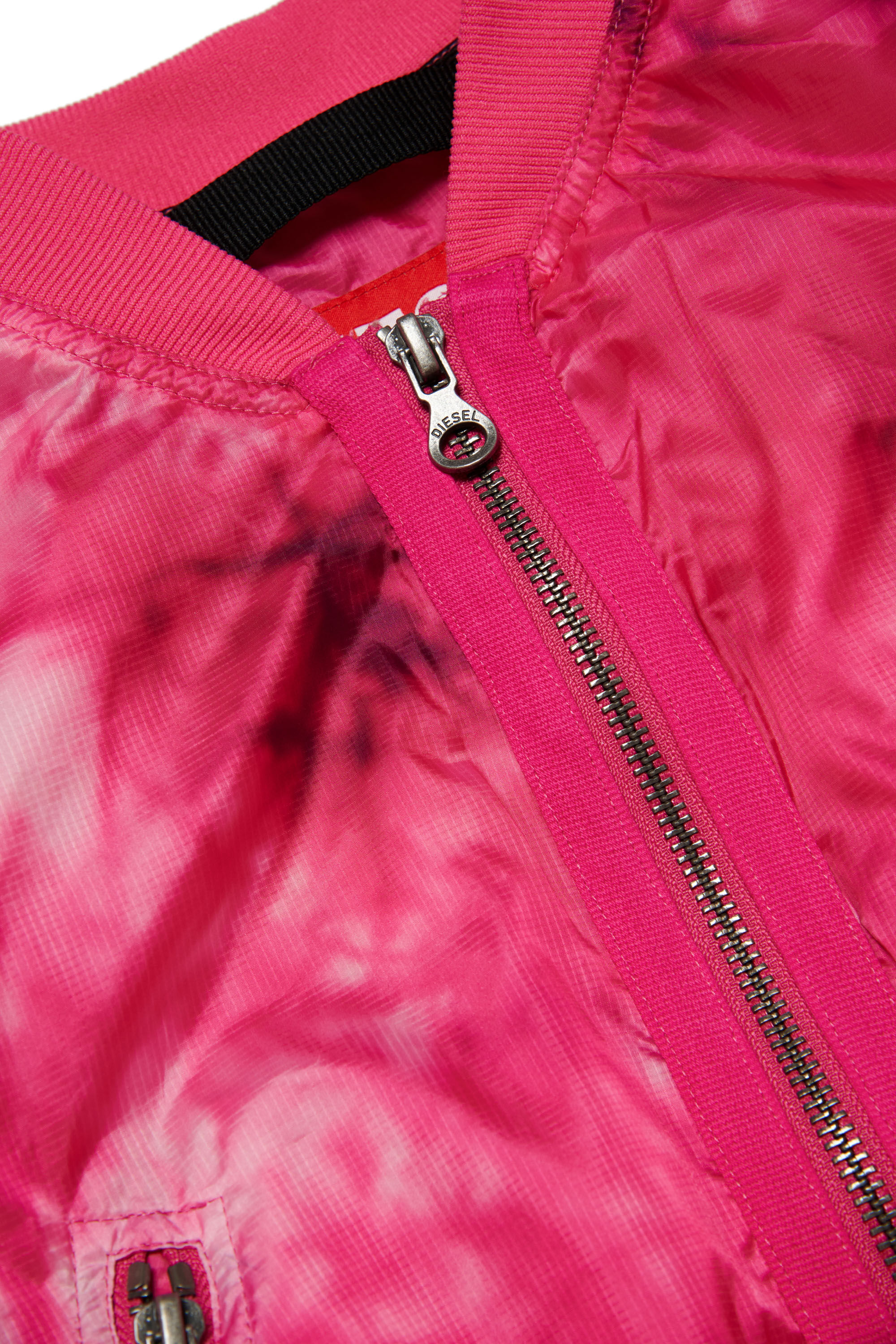 Bomber jacket in tie-dye ripstop | Pink | 4-16 YEARS Girls | Diesel