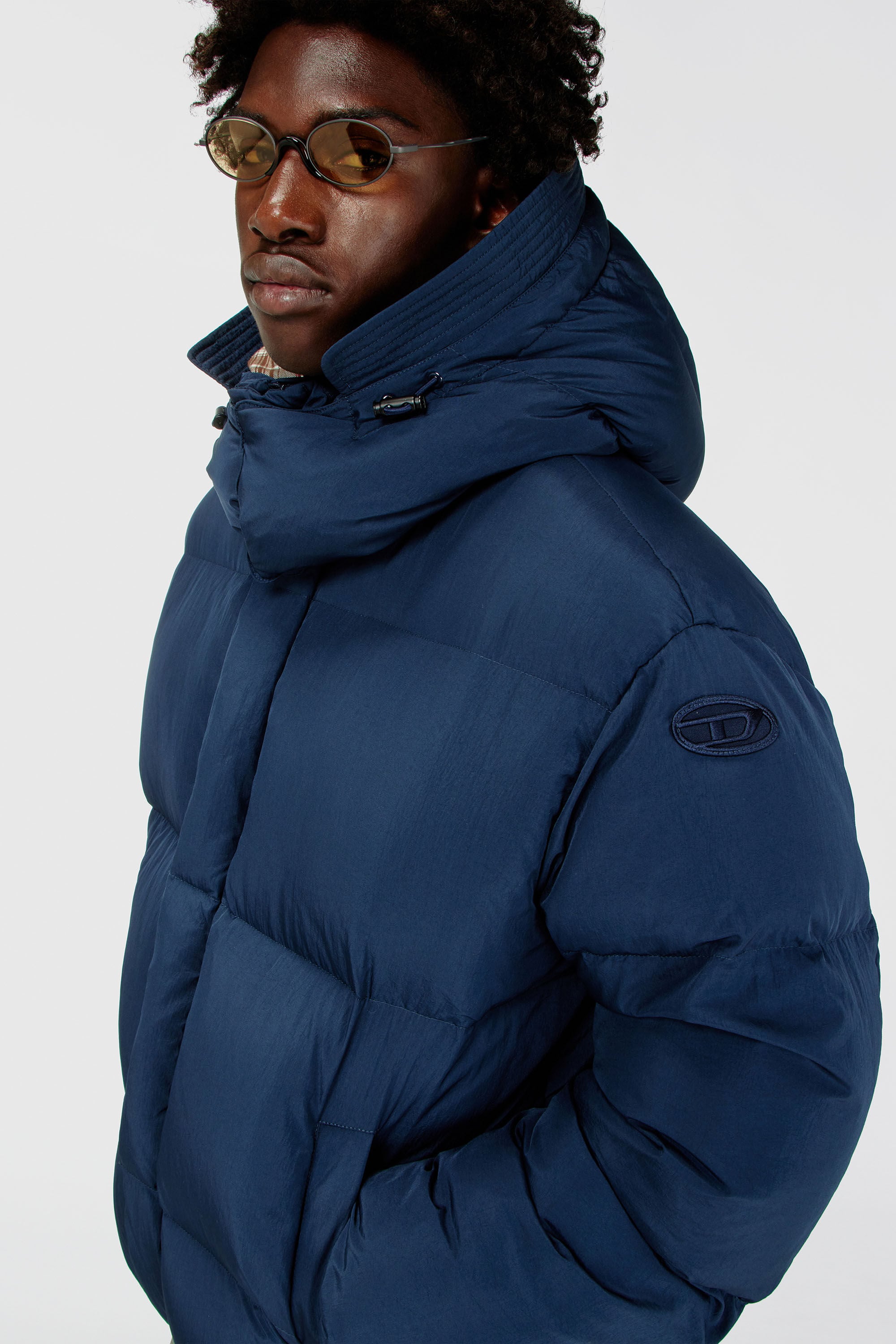 Diesel - W-ROLFYS-WRD, Man's Quilted down jacket in ViralOff&reg; Taslan in null - 4
