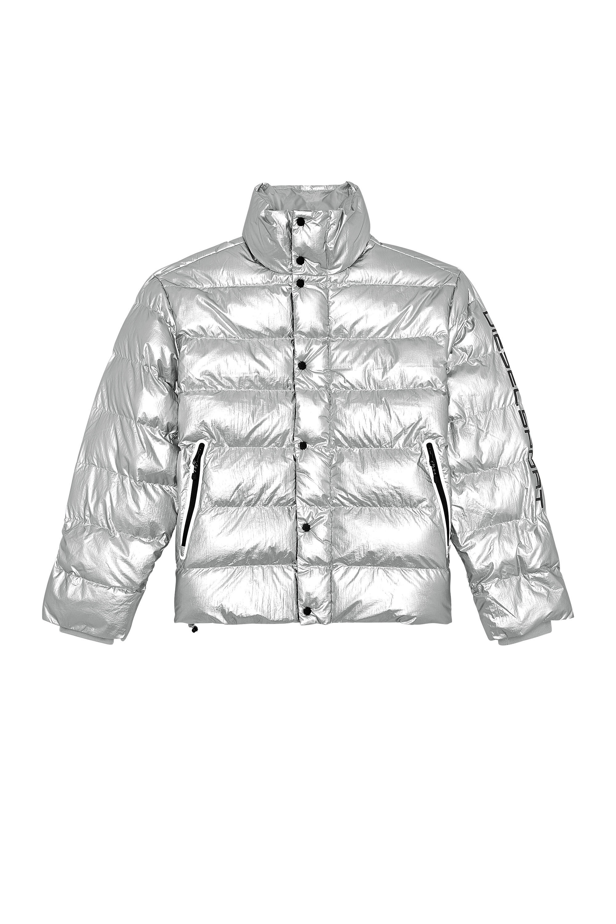 Shiny store silver coat
