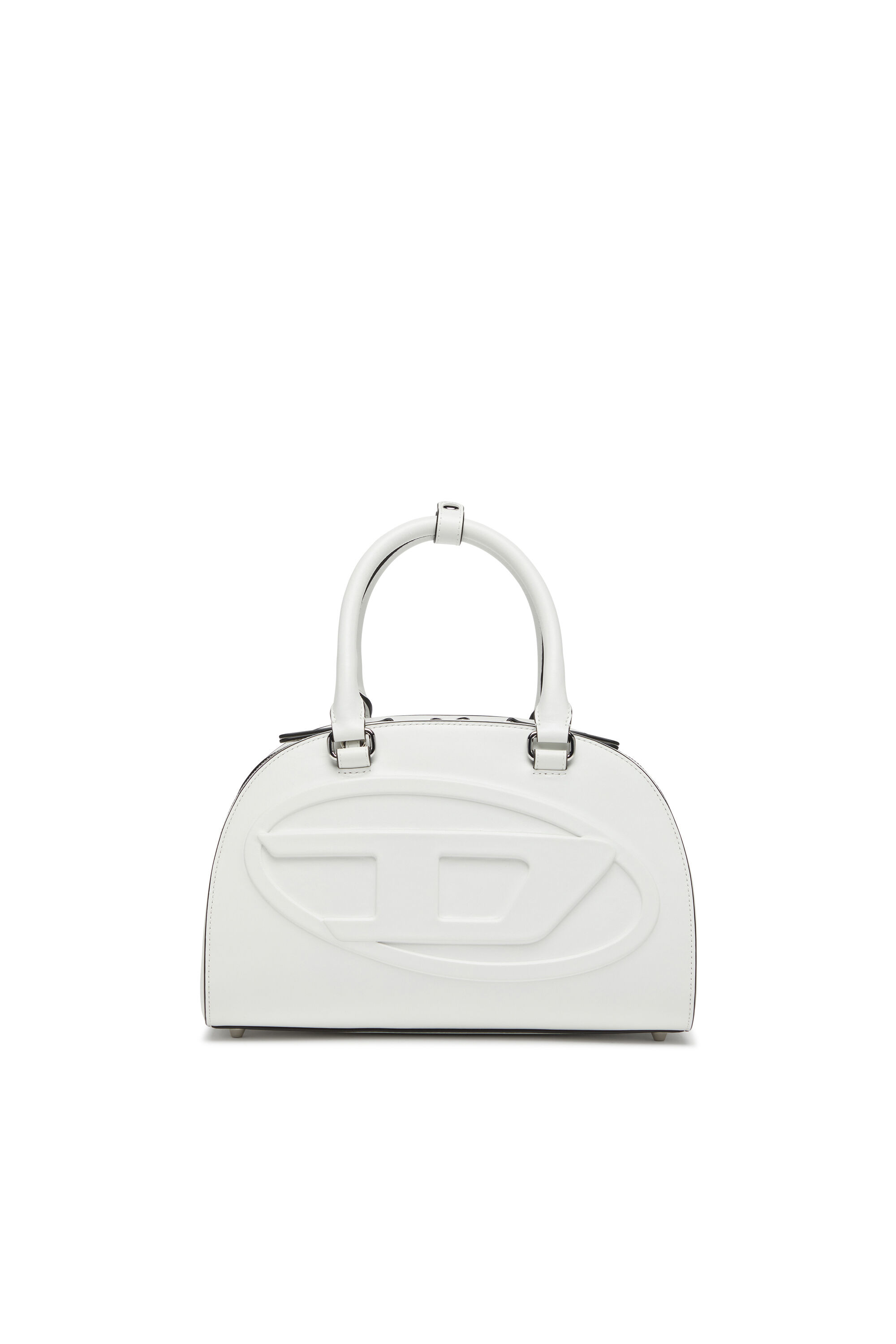 Women's 1DR Dome-Leather bowling bag | White | Diesel