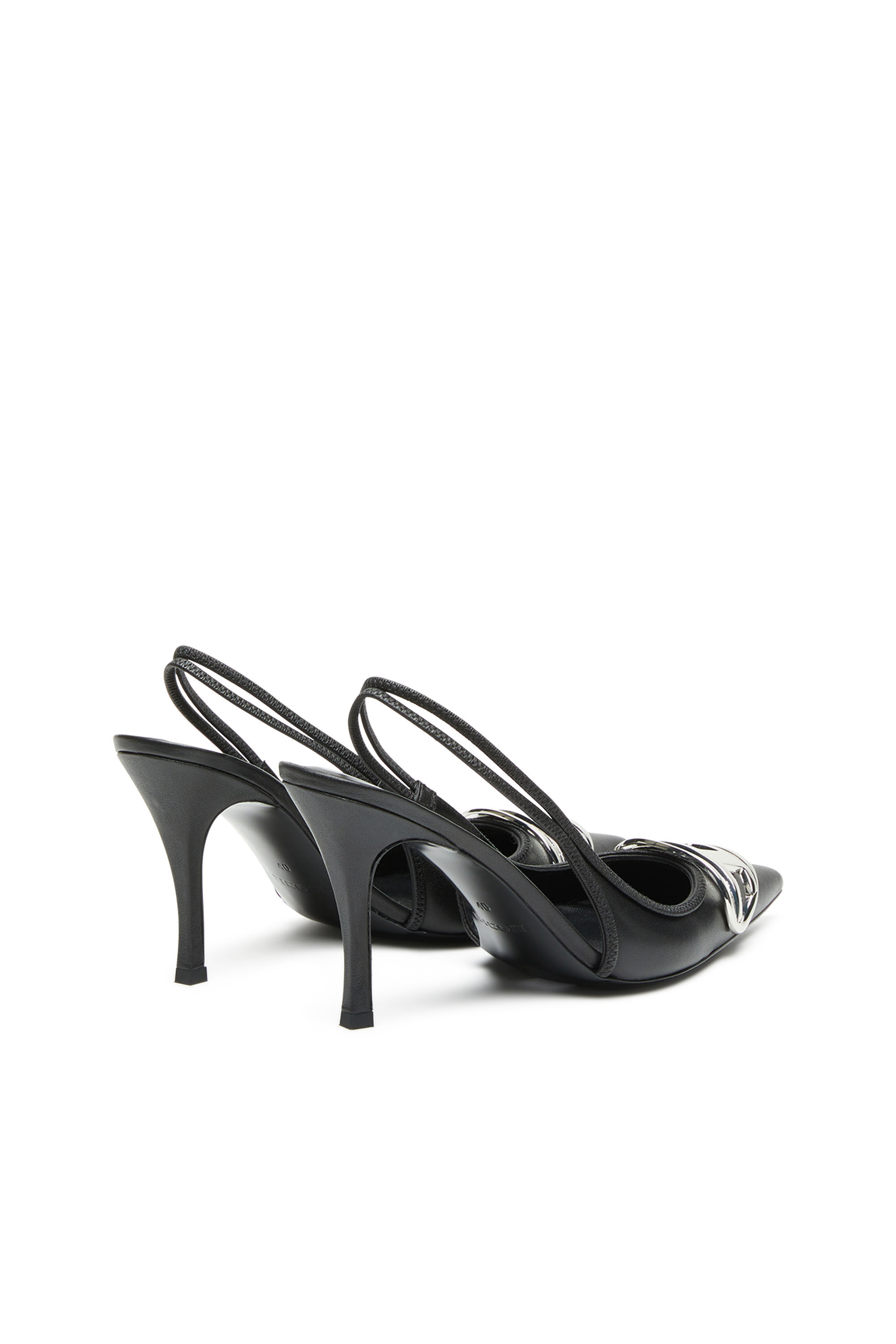 D-VENUS SB Woman: Slingback pumps in nappa leather, D logo
