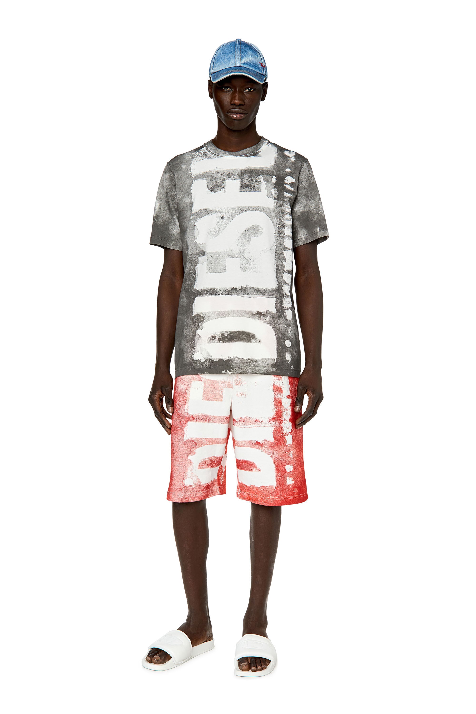 T-JUST-G12 Man: T-shirt with bleeding logo | Diesel