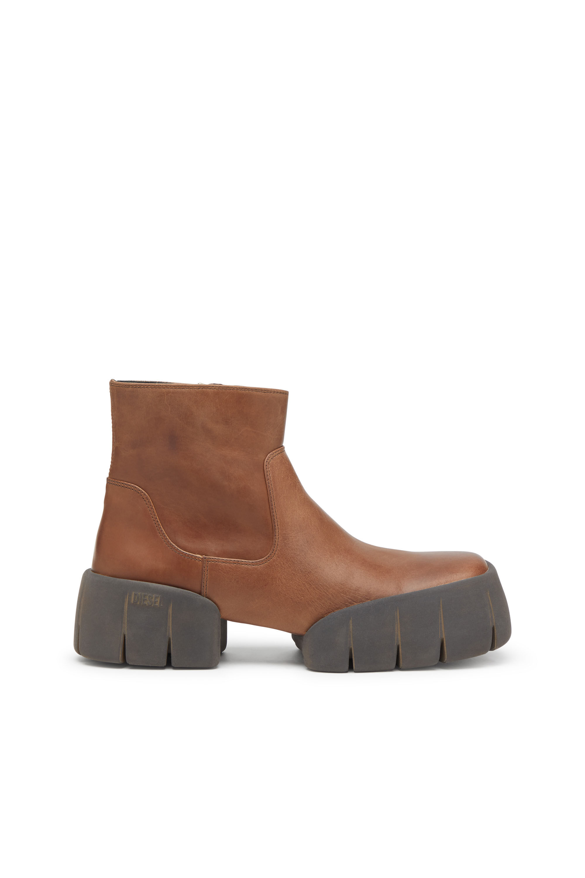 Men's D-Tex-Oiled leather ankle boots with split sole | Brown