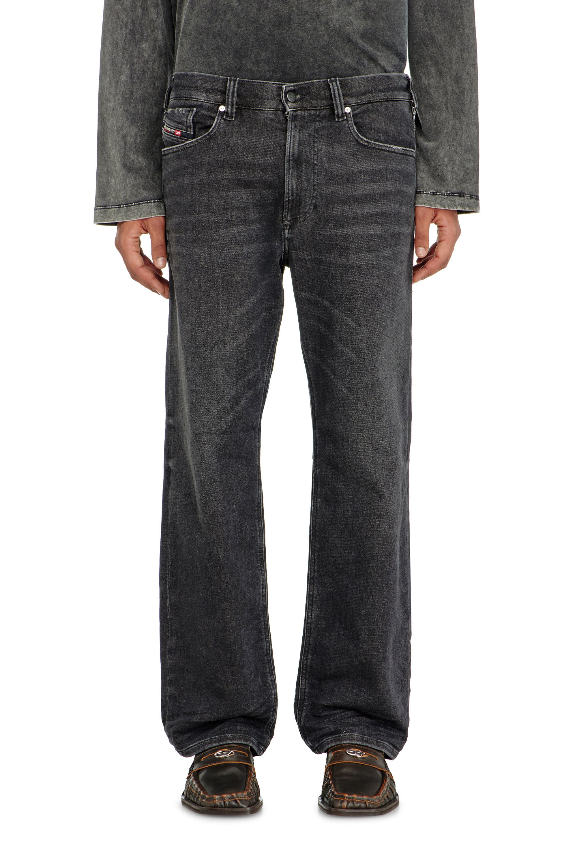 Diesel - Man's Relaxed 2080 D-Reel Joggjeans&reg; 09P92, Black/Dark grey - 2