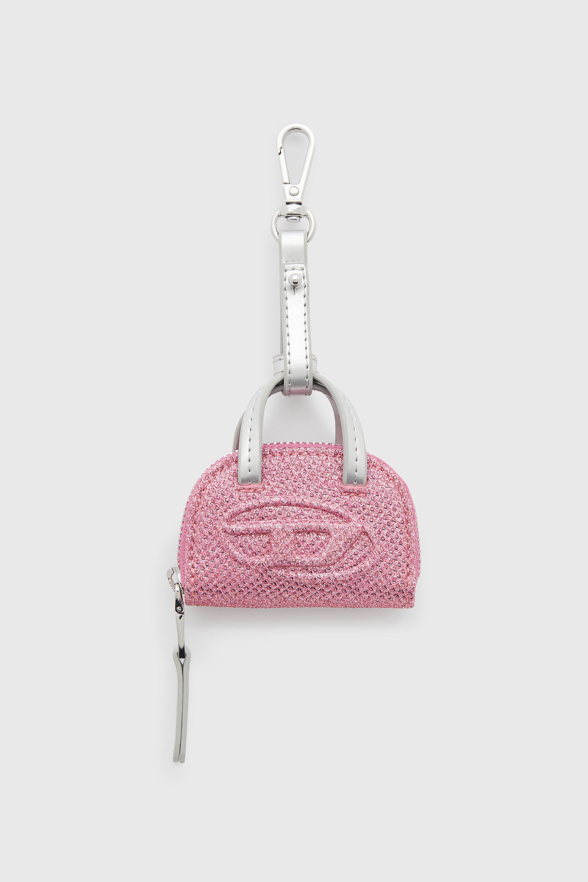 Diesel - 1DR DOME CHARMS, Woman's 1DR Dome - Charm in Lurex fabric in Pink - 1