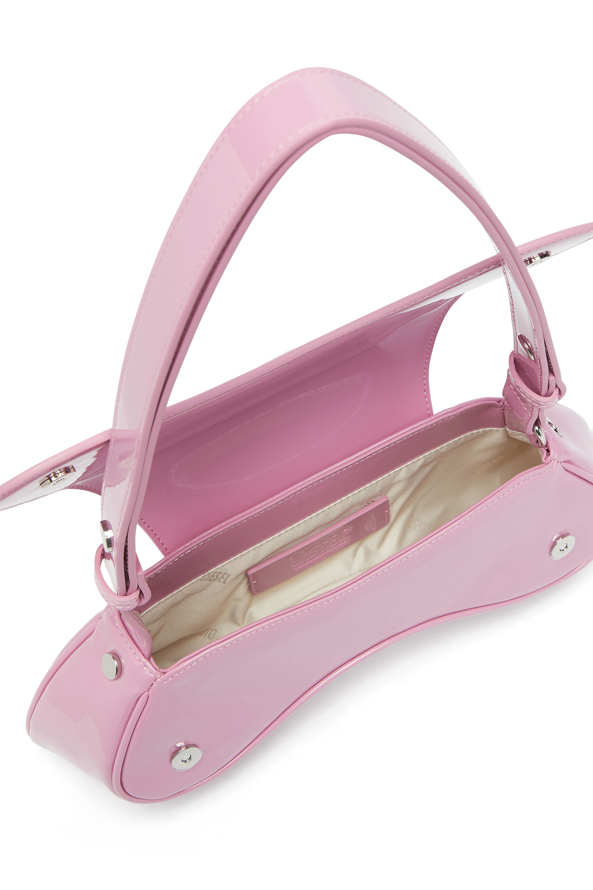 Diesel - PLAY CROSSBODY, Woman's Play-Glossy crossbody bag in Pink - 4