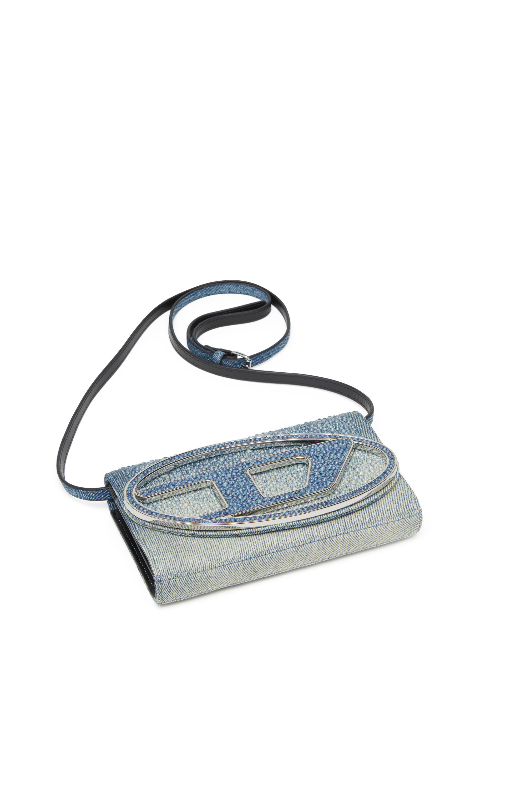 【送料・関税込】DIESEL クリスタルデニムウォレット Women's Wallet purse in crystal denim | Blue | Diesel