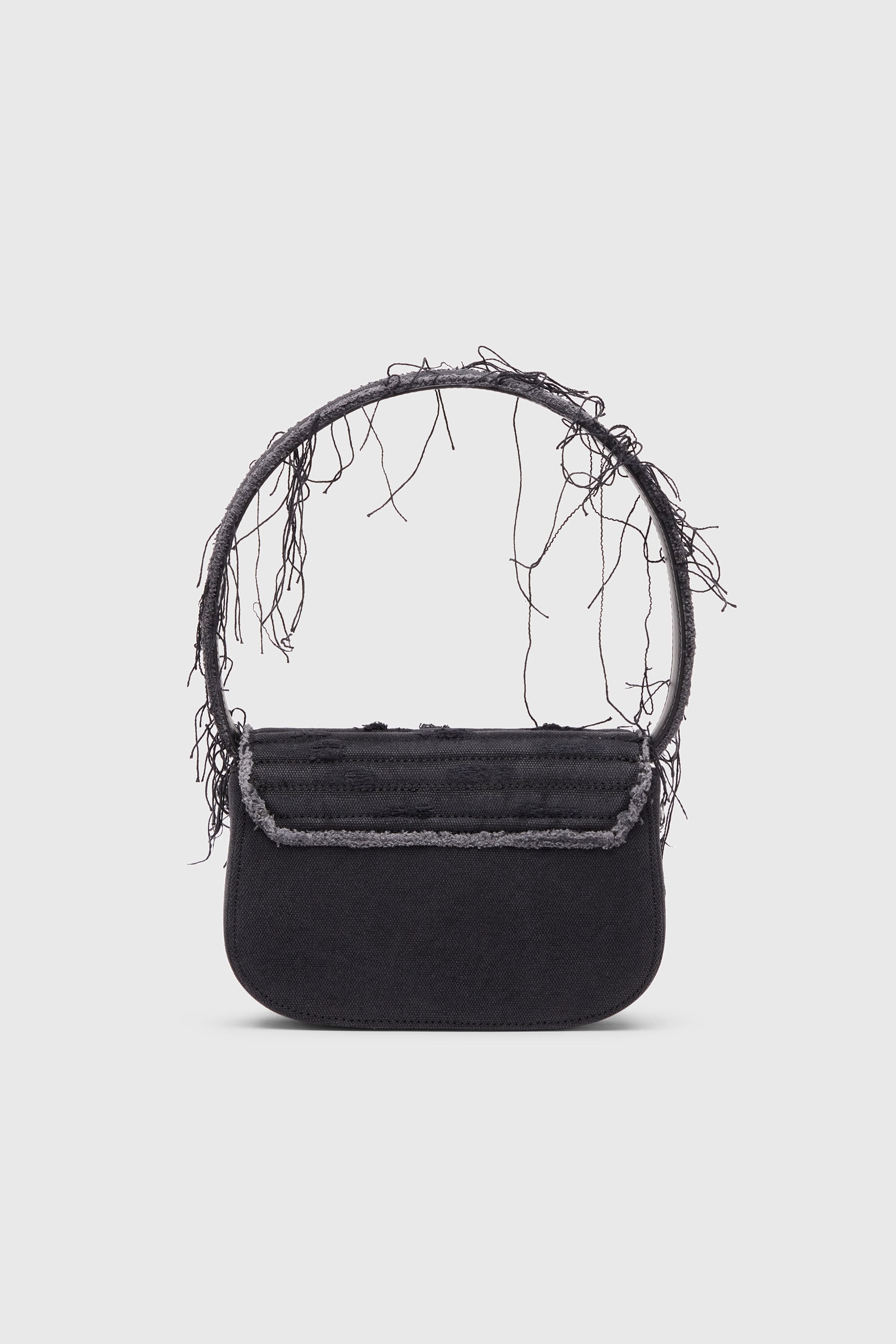 Women's 1DR-Iconic shoulder bag in canvas and leather | Black