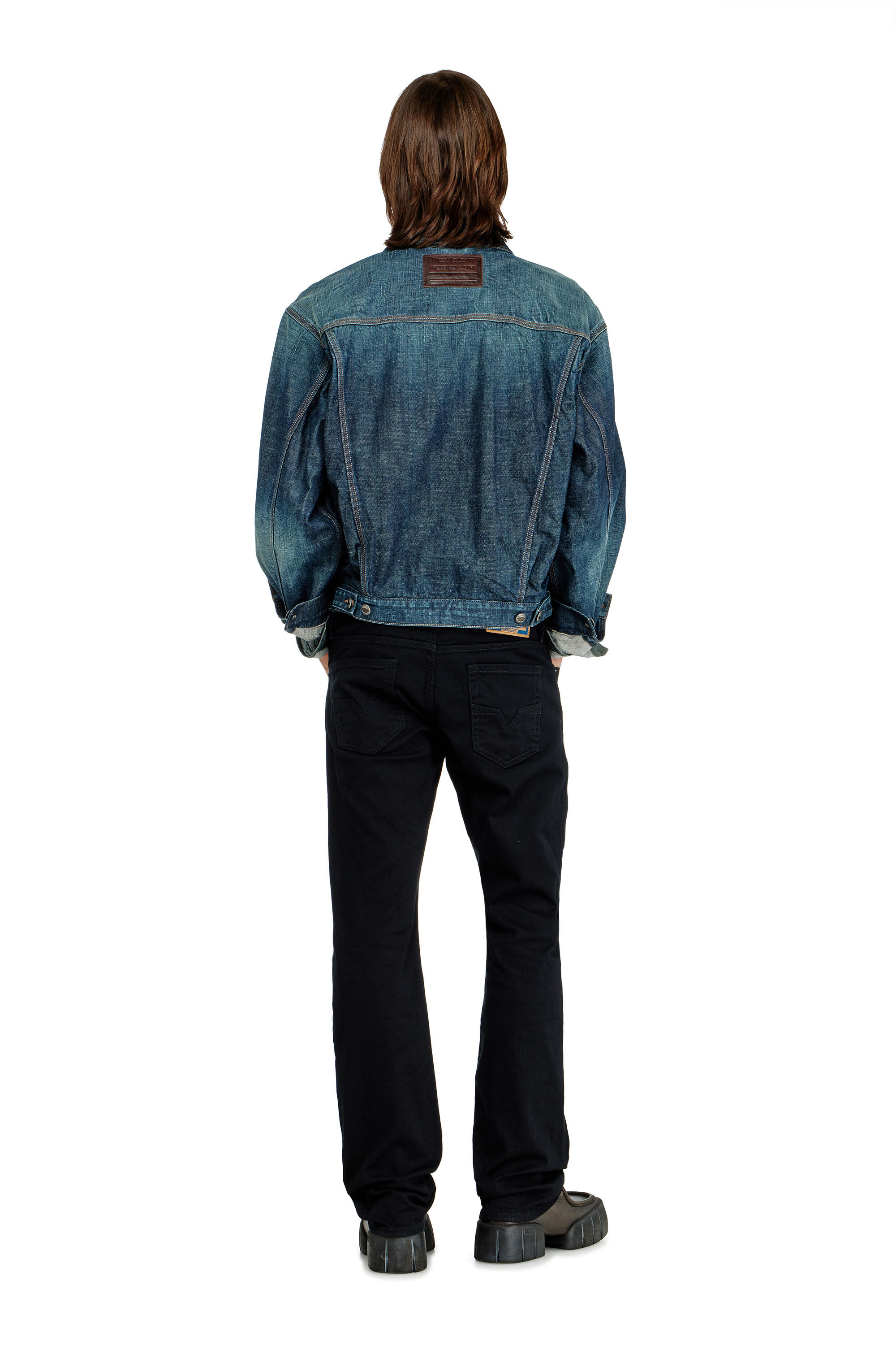 Larkee Man: Regular Skater Black/Dark grey Jeans | Diesel