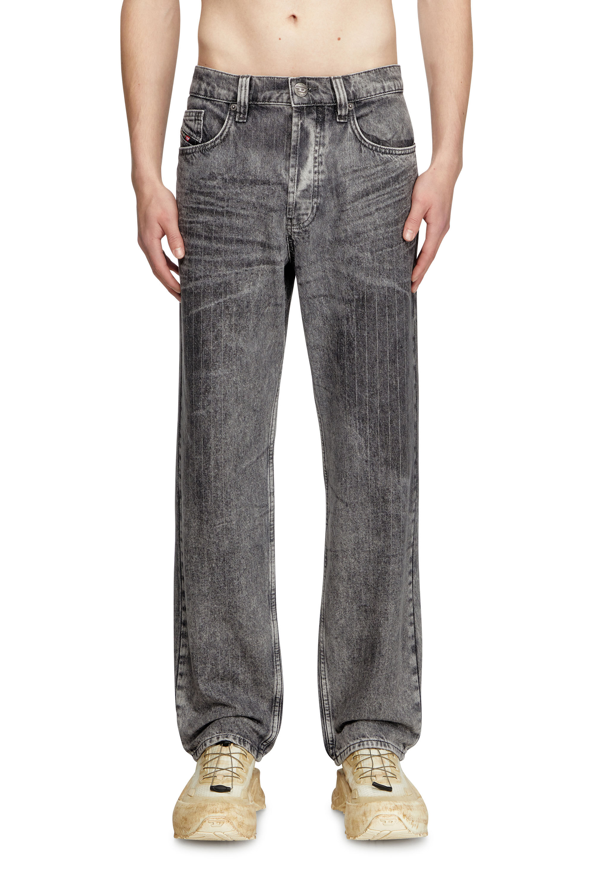 Diesel - Man's Regular Jeans 2024 D-Macs 0ABCU, Light Grey - 3