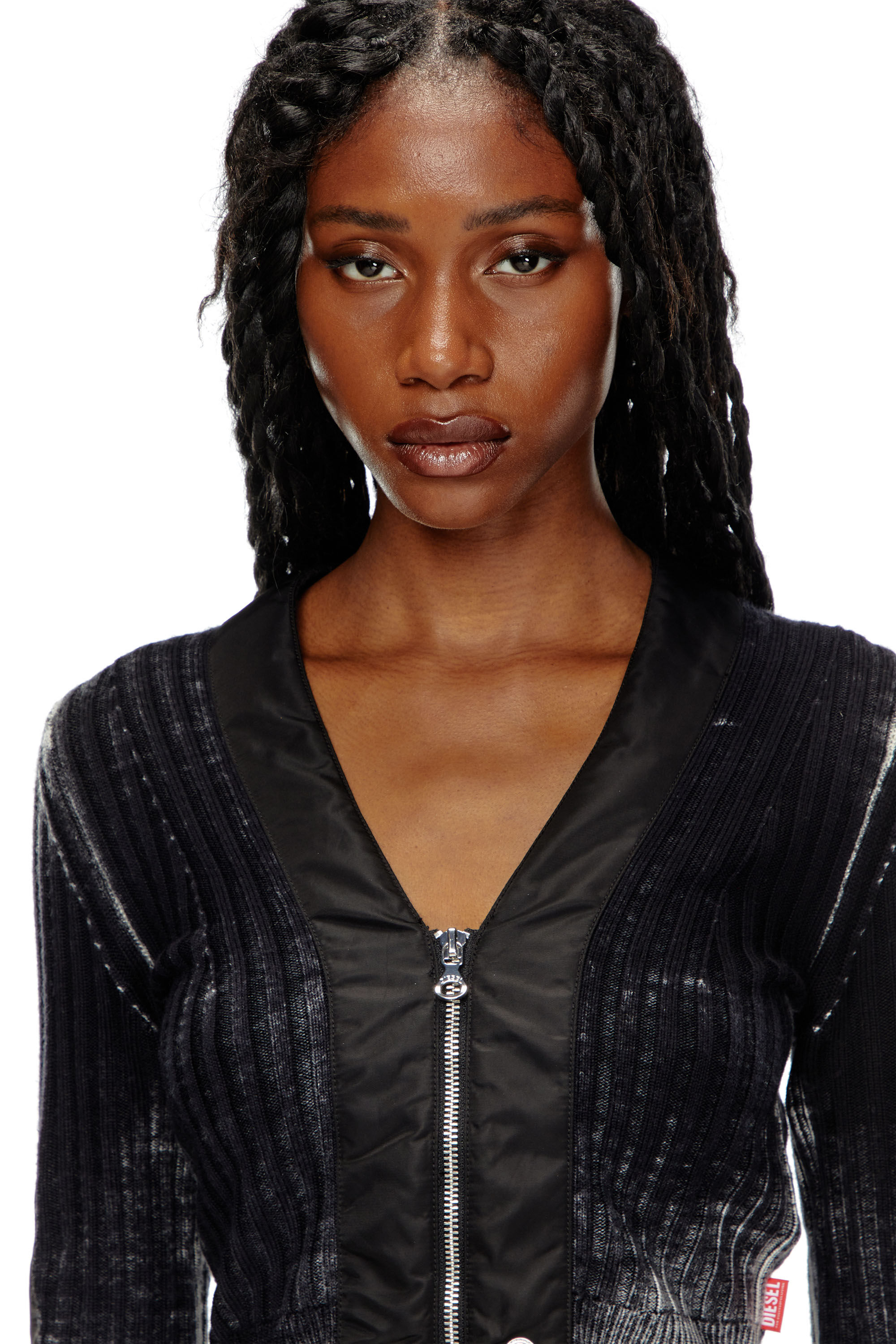 Cropped wool cardigan shop