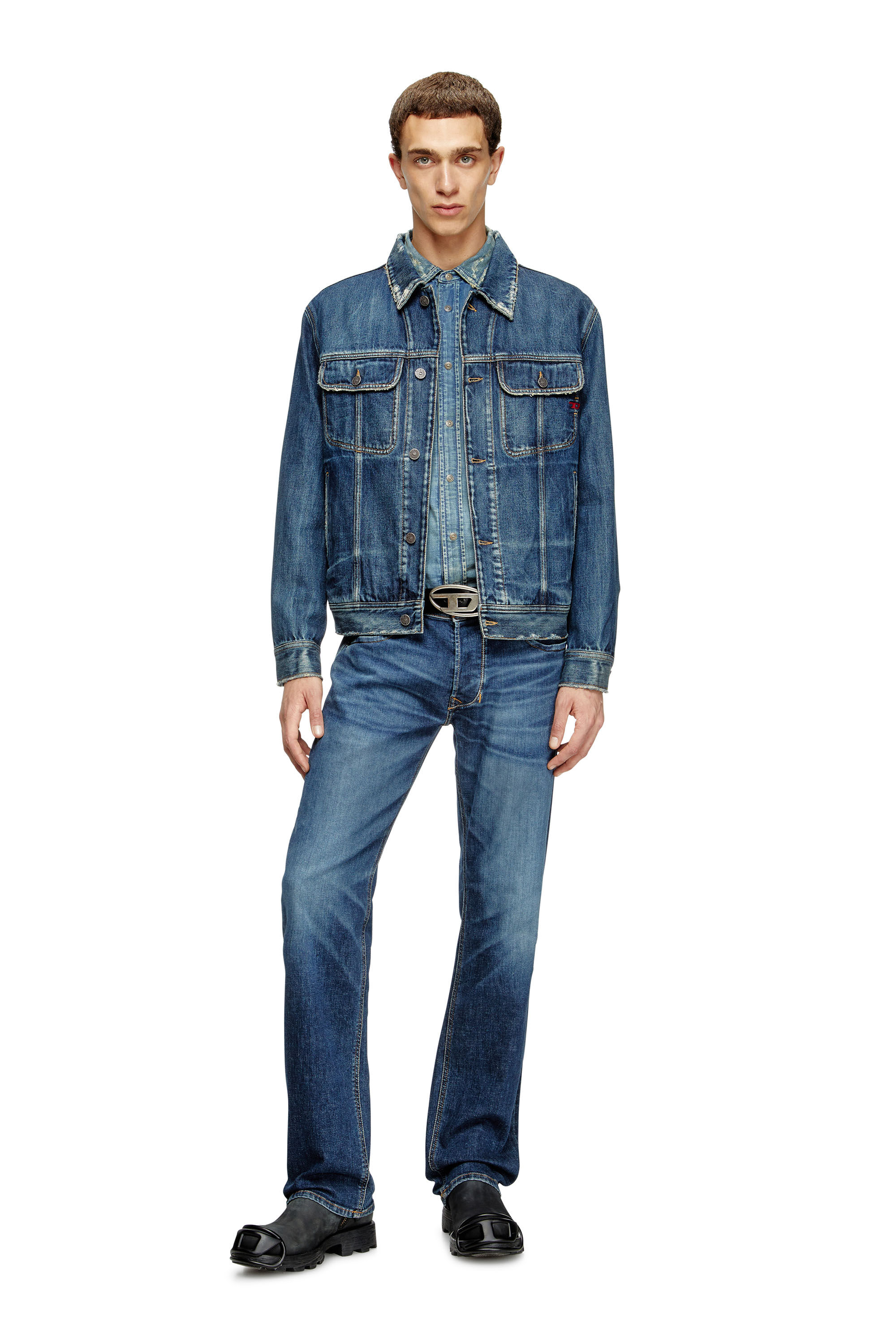Men's Regular Jeans | Dark Blue | Diesel 1985 Larkee