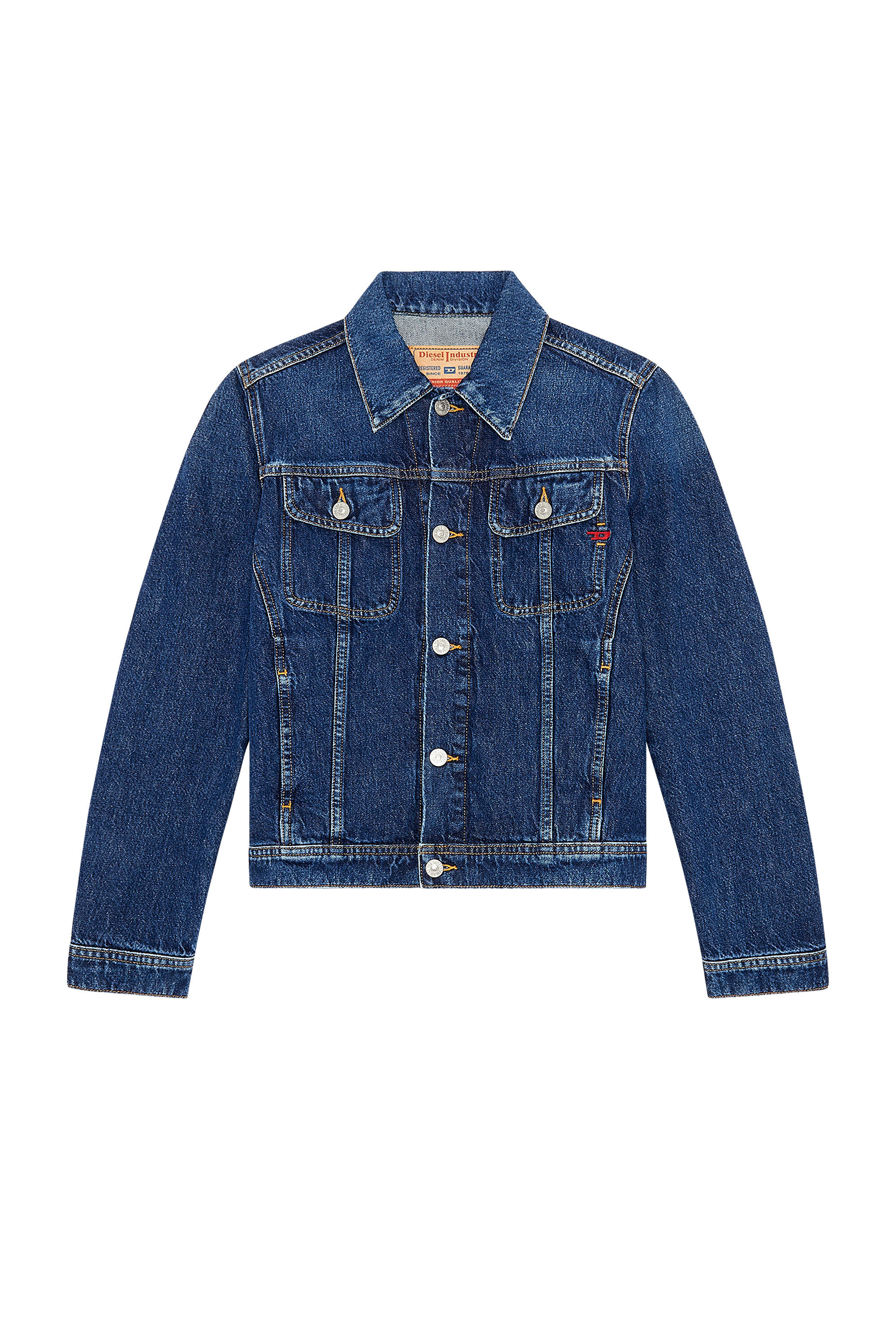 Women s Trucker jacket in denim Blue Diesel