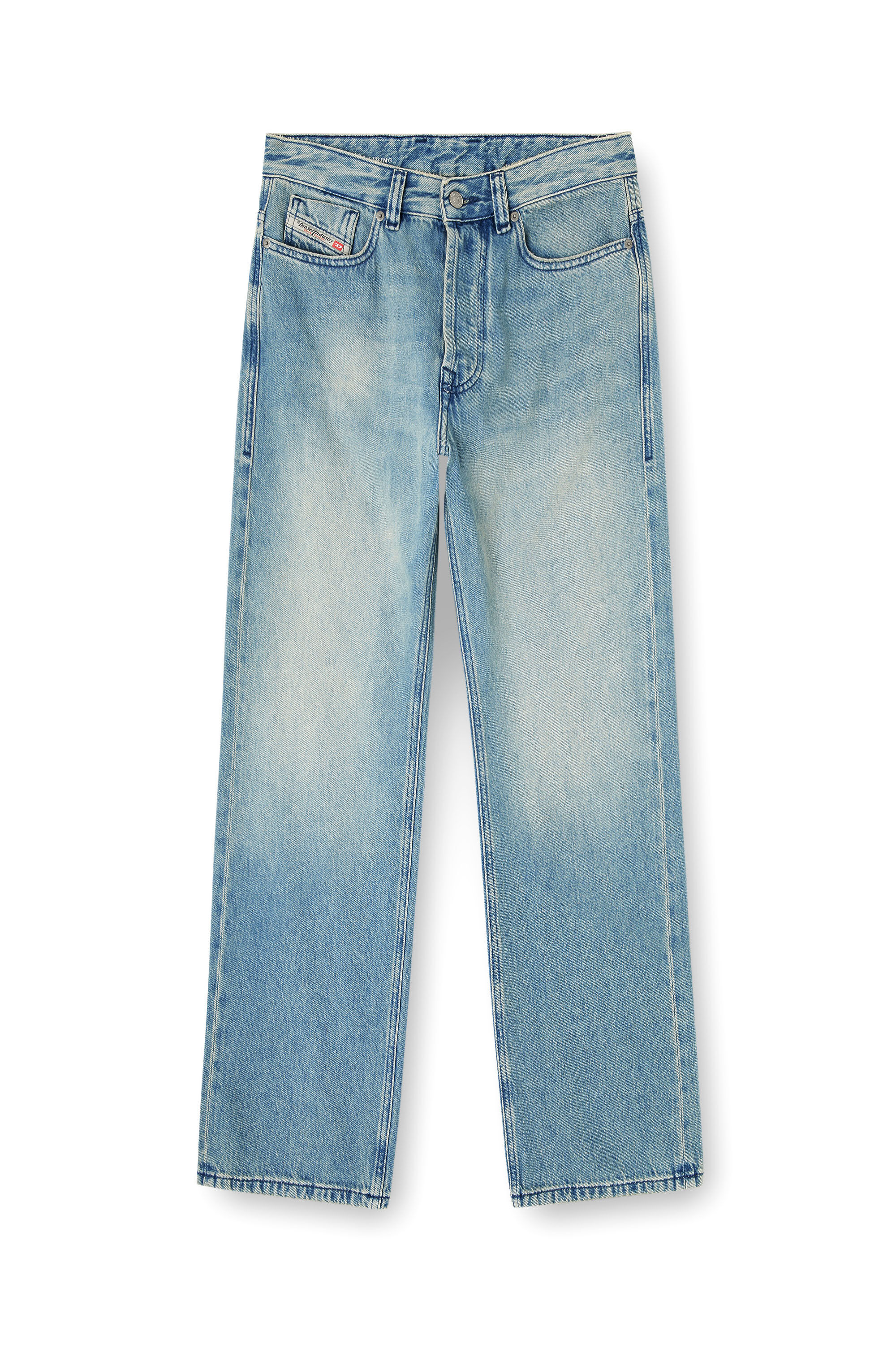 Men's Relaxed Jeans | Regular Waist 1980 D-EeperLight Blue | Diesel TR
