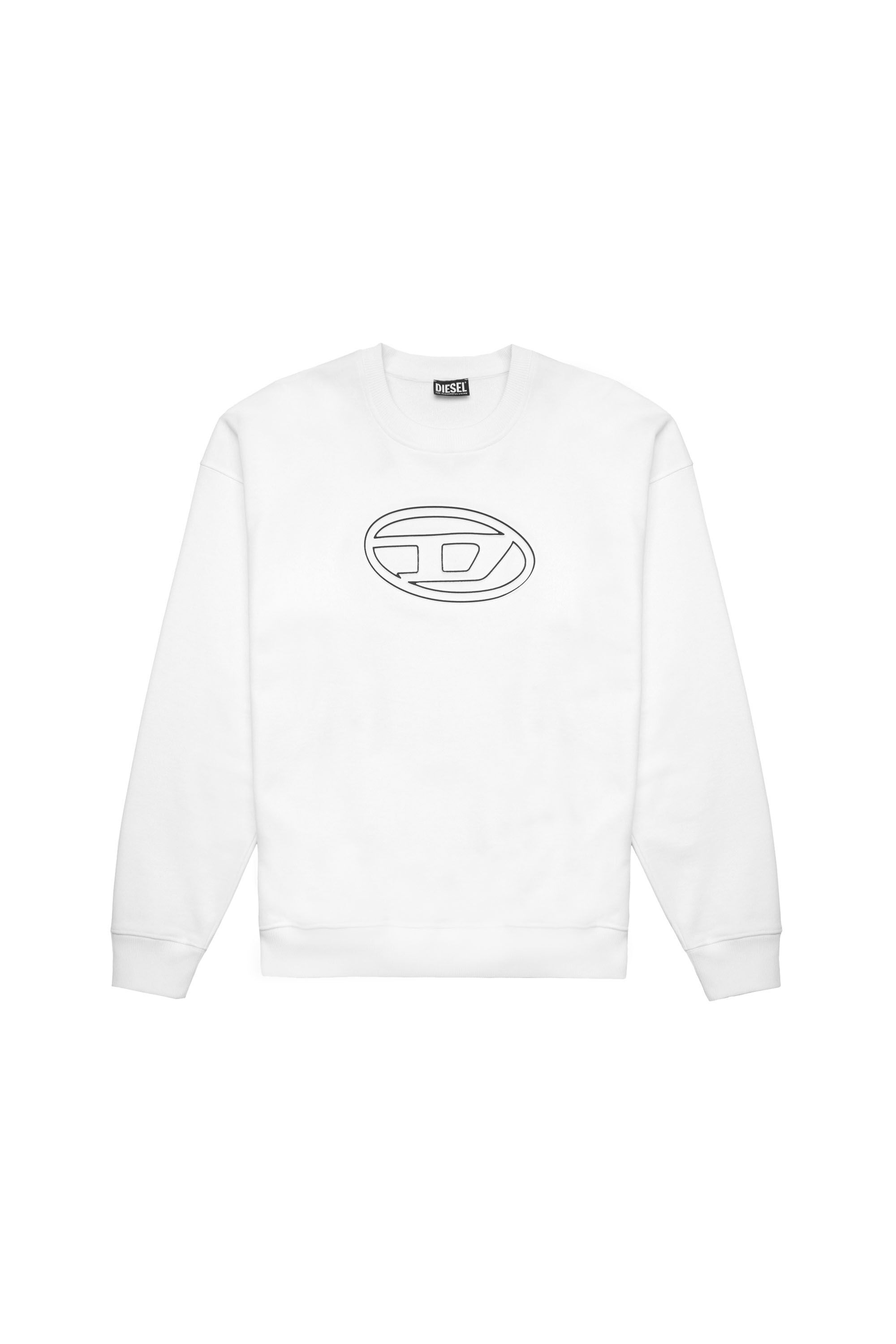 Men's Sweatshirt with embossed logo | Diesel S-MART-BIGOVAL
