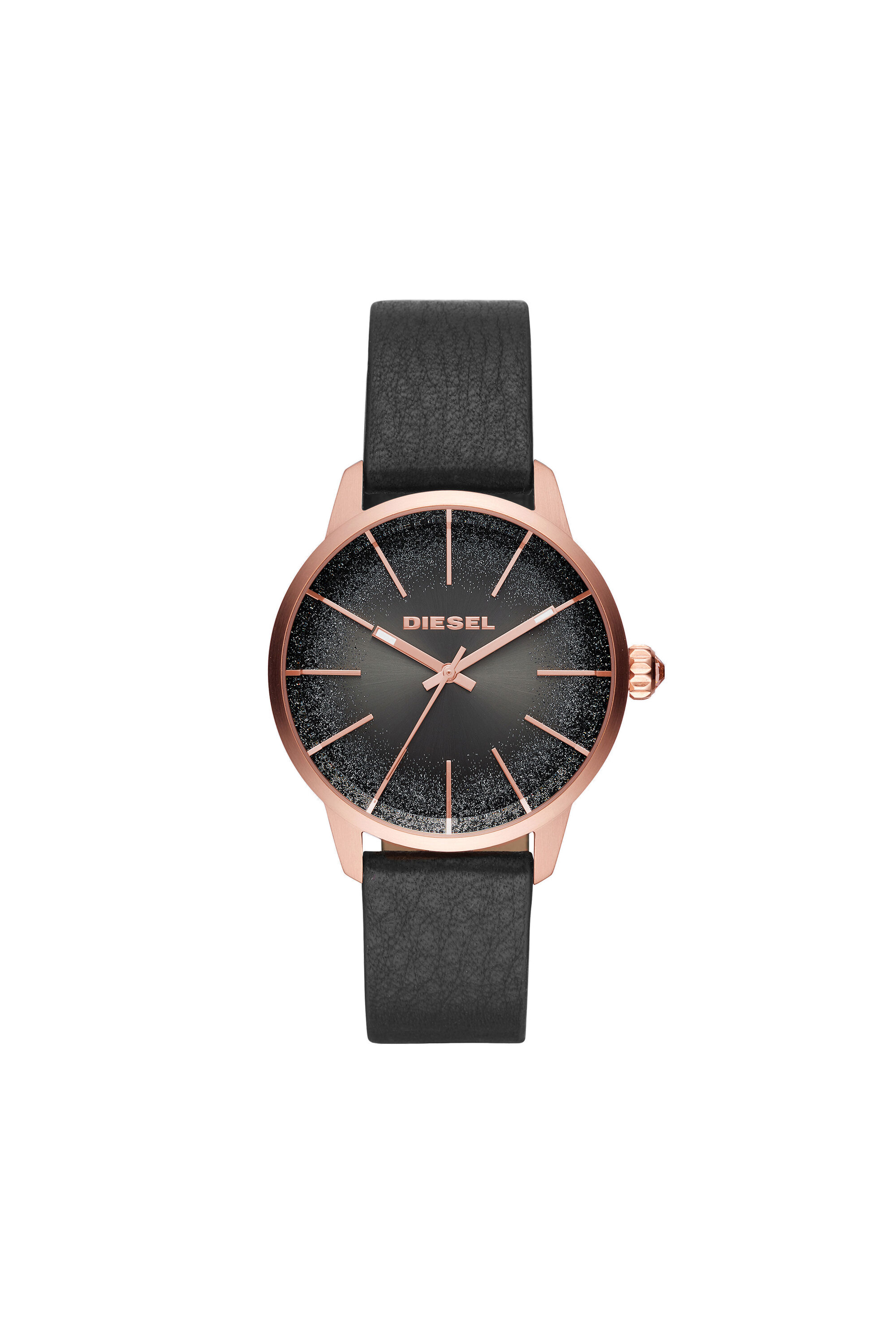 DZ5573 Woman Castilla black watch w glittered dial 38 mm Diesel
