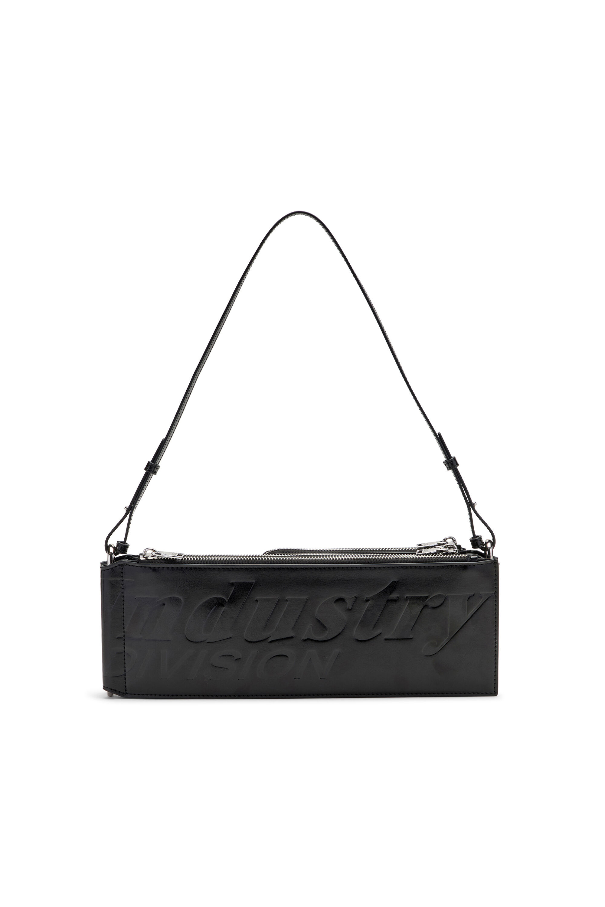 Diesel - FLAG-D SHOULDER BAG X, Unisex's Flag-D-Modular logo-embossed shoulder bag in Black - 2