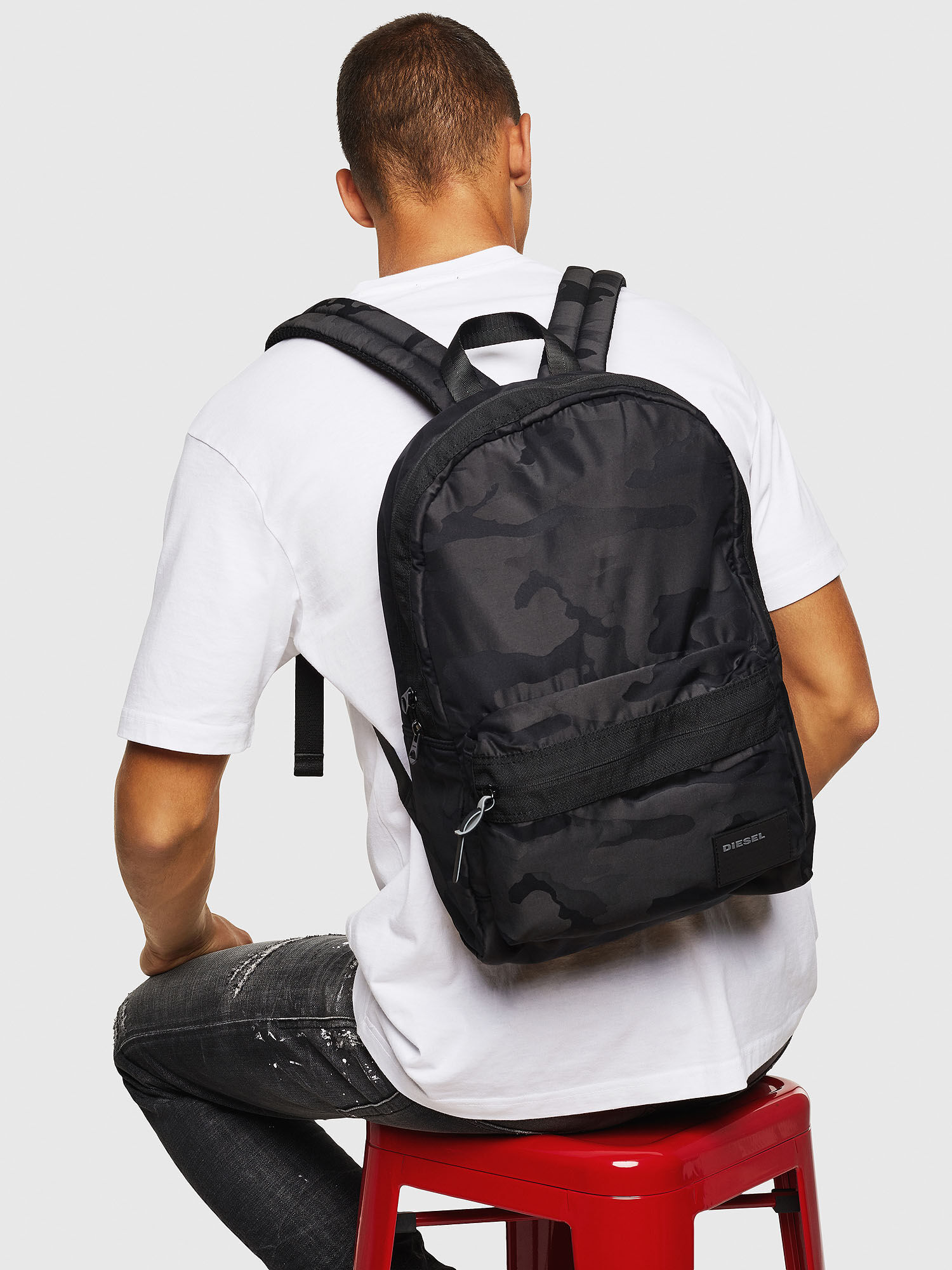 diesel camo backpack