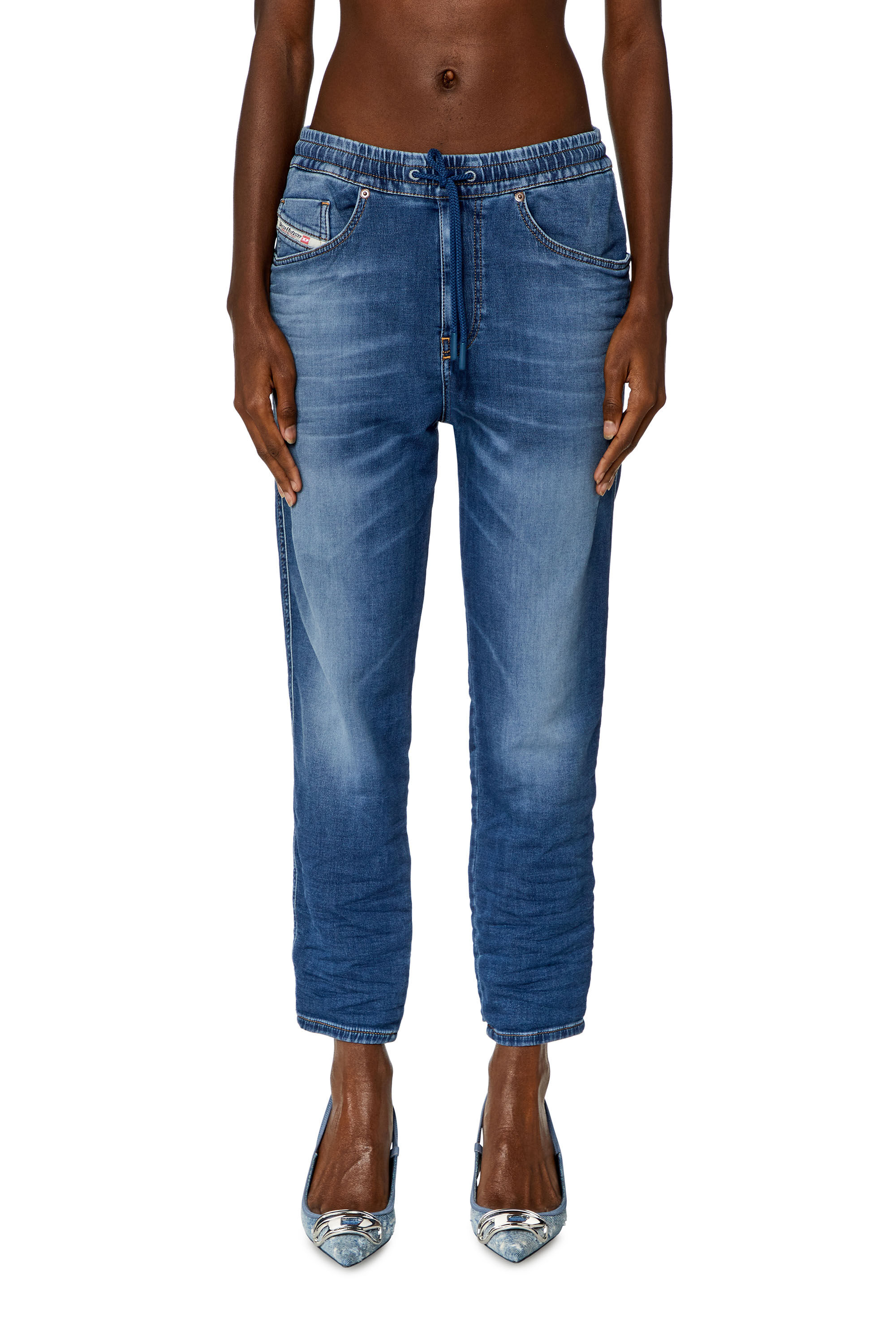 Women's Boyfriend Jeans | Medium blue | Diesel 2041 D-Fayza Joggjeans®