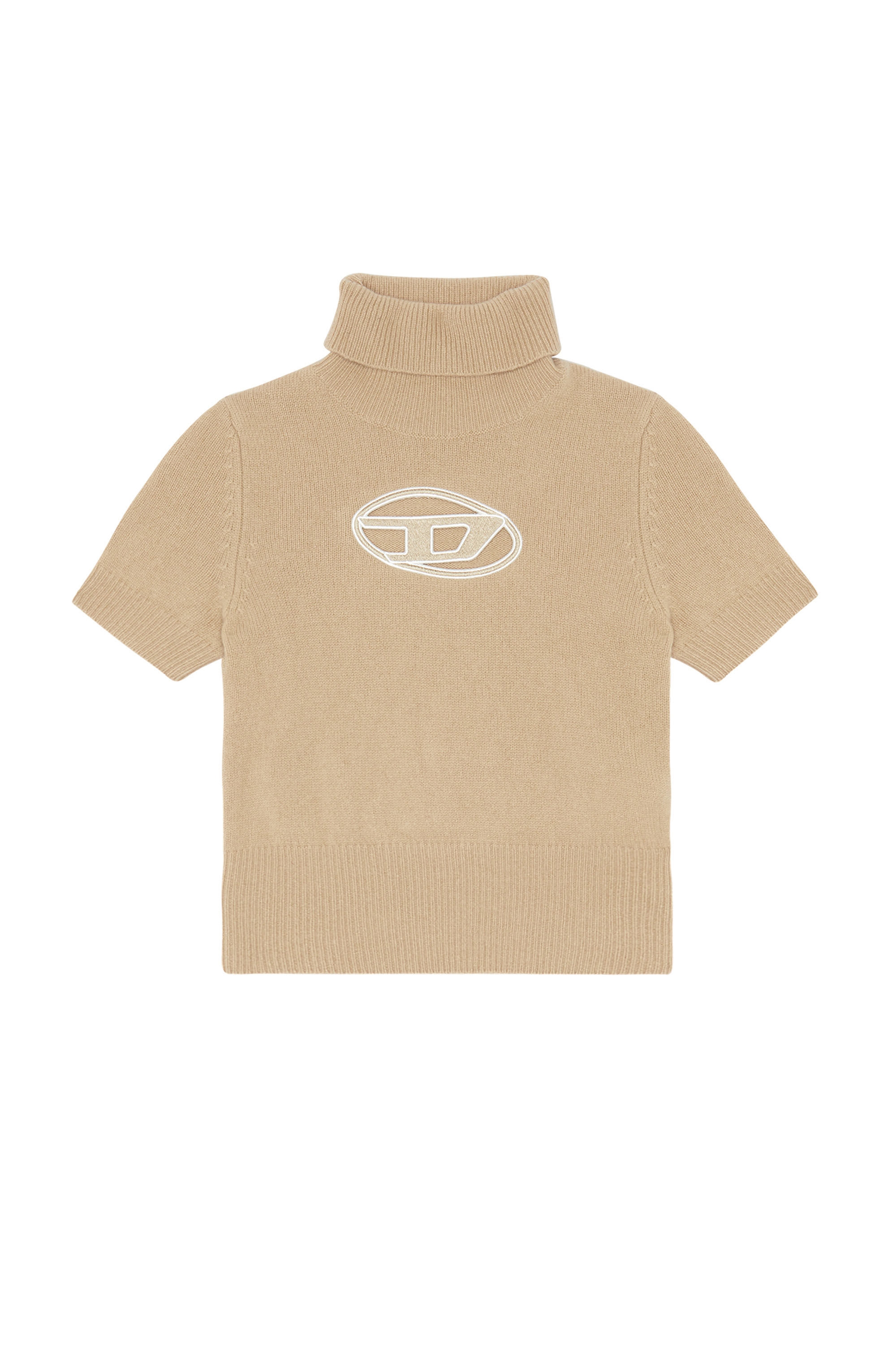 M-ARGARET Woman: Short-sleeve jumper with cut-out logo | Diesel