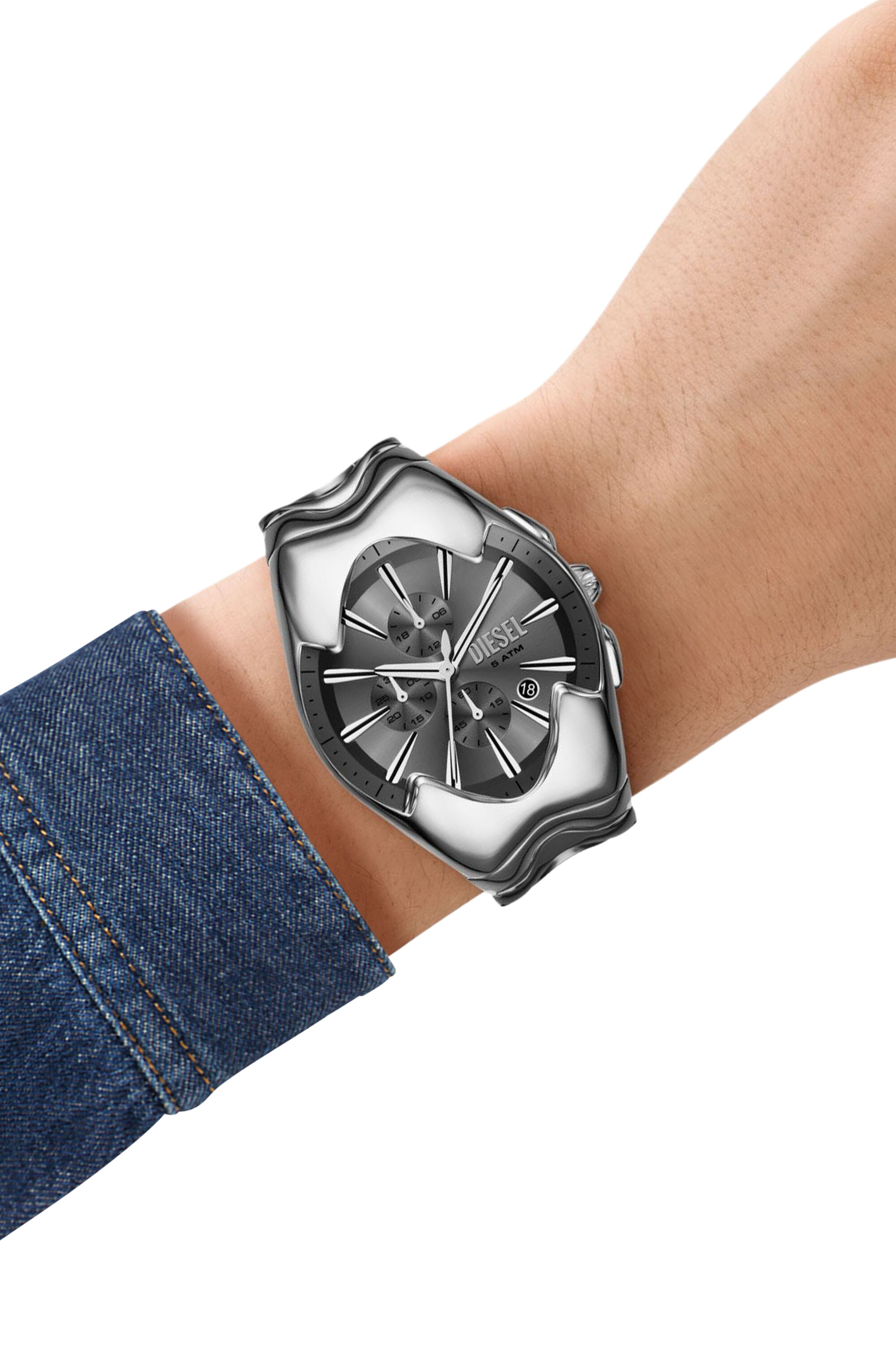 Men's Diesel Mercurial Chronograph Stainless Steel Watch | Silver