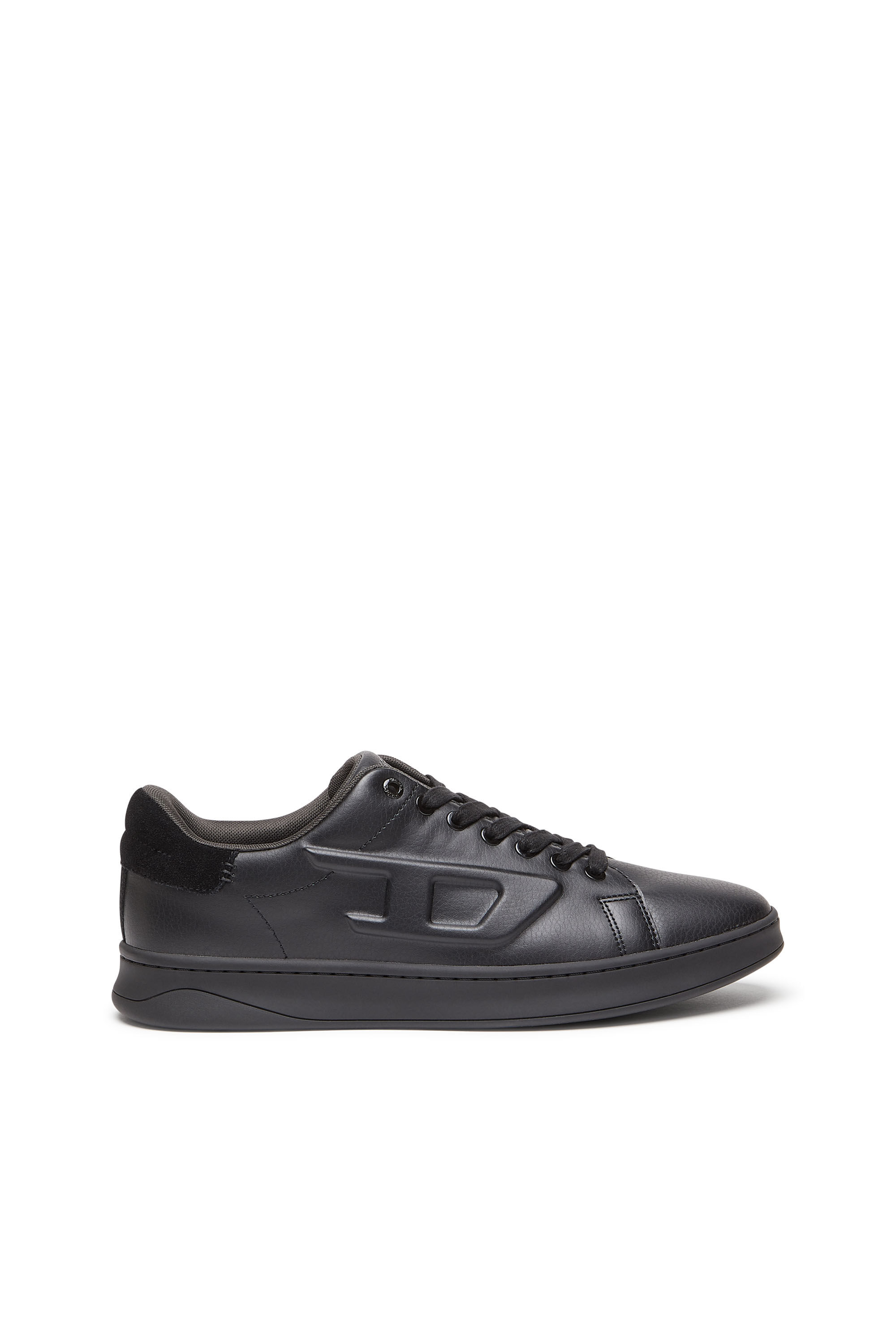 Men's S-Athene Low - Sneakers with embossed D logo | Black | Diesel