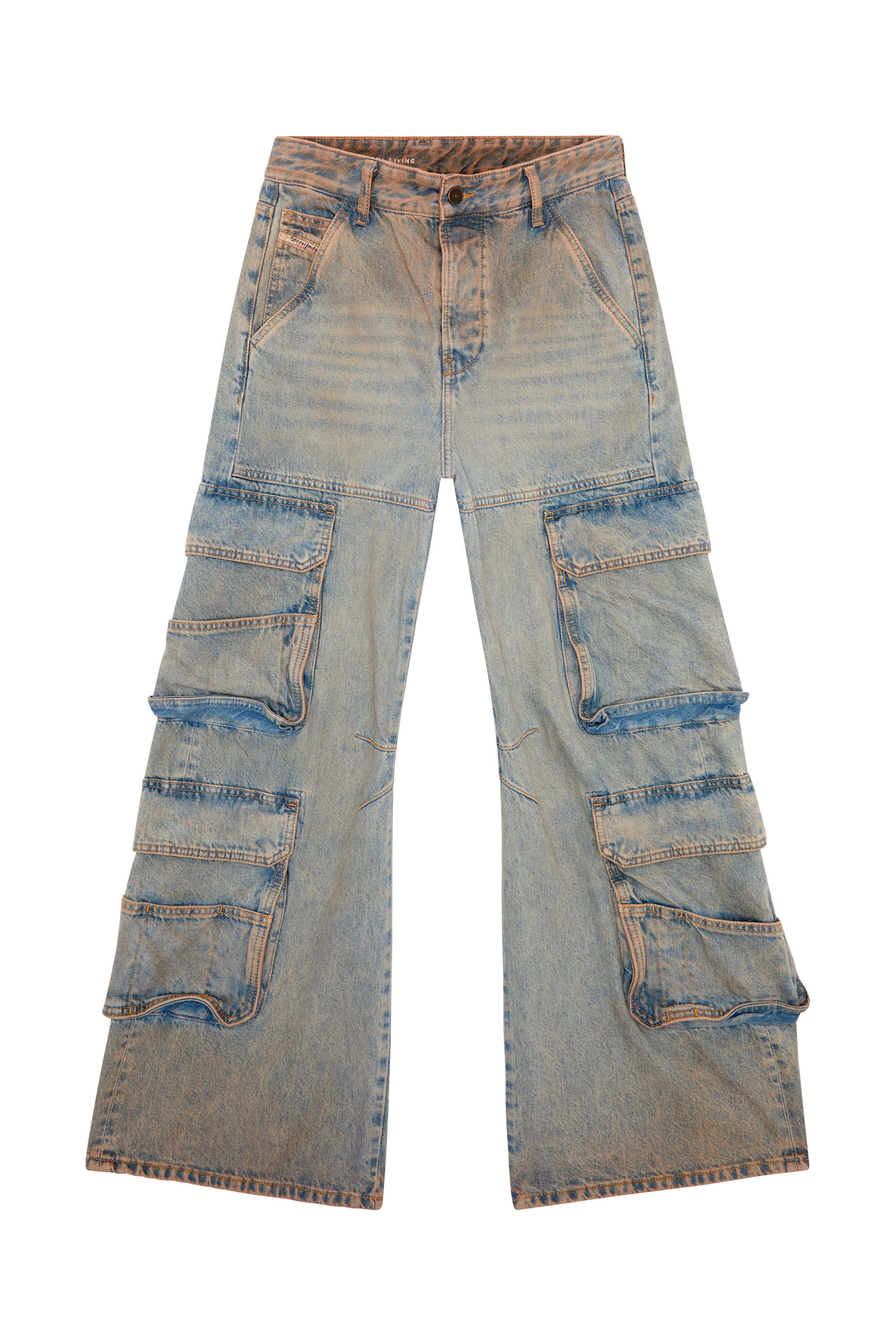 Women's Straight Wide Jeans | Light blue | Diesel 1996 D-Sire