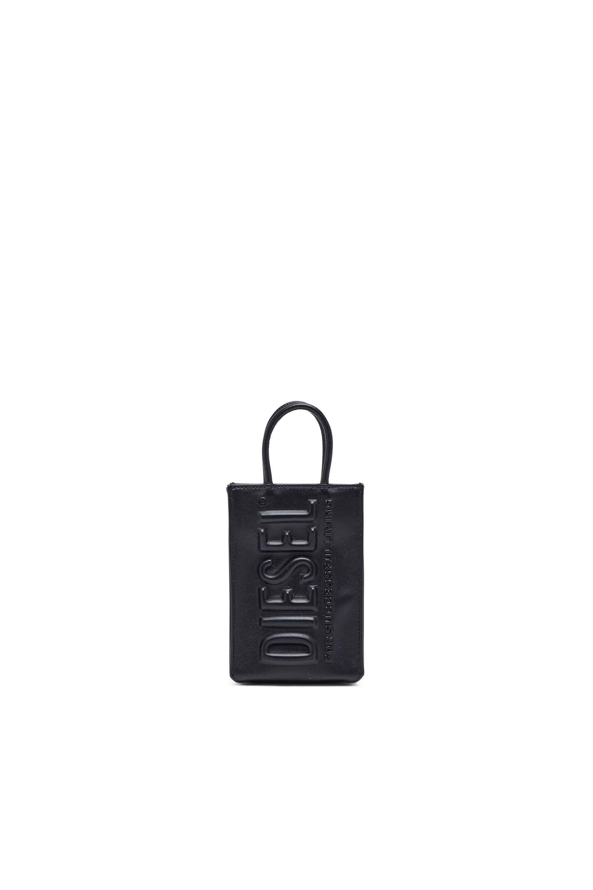 Diesel 3D Shopper logo-embossed tote bag - Black