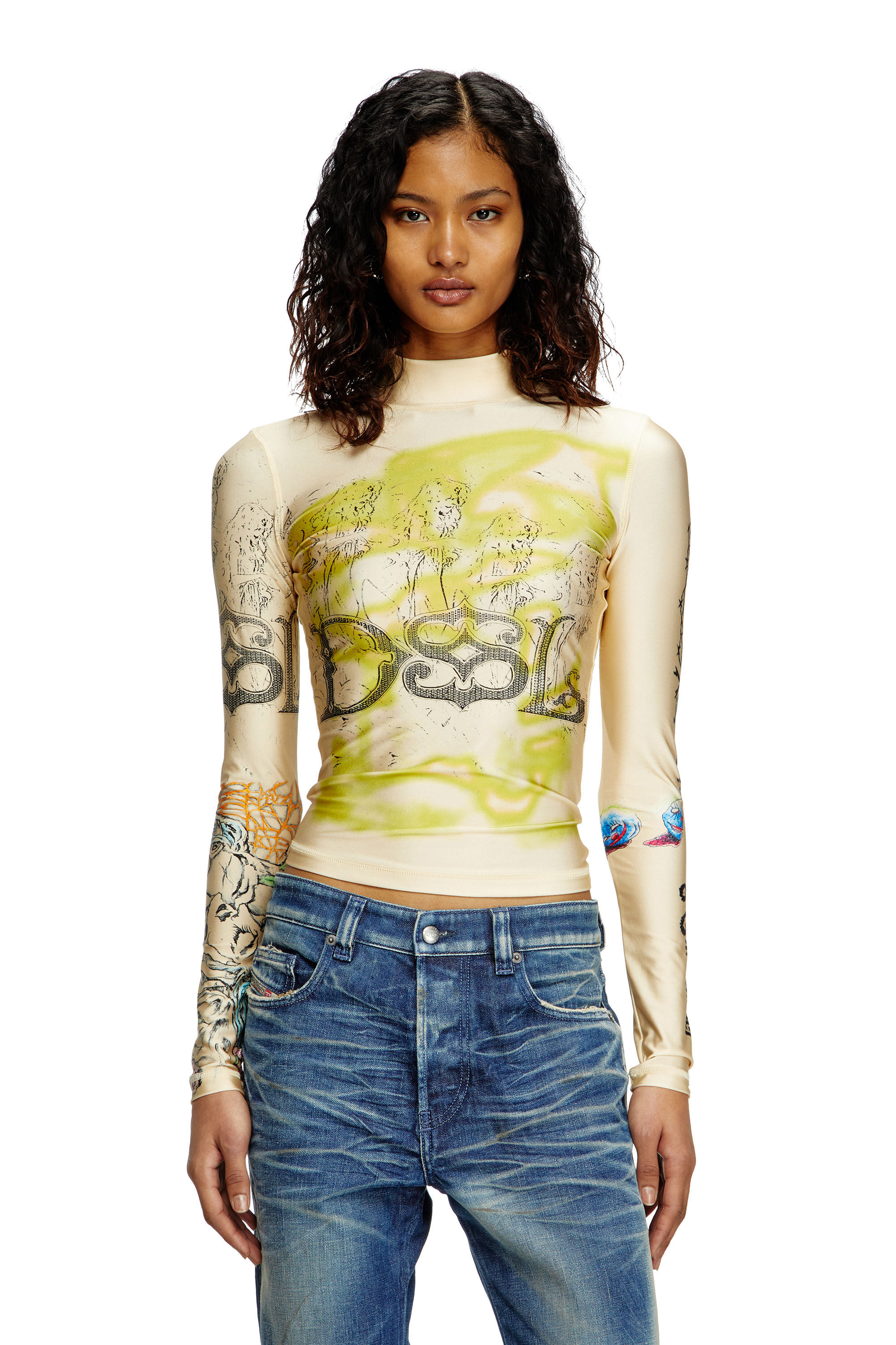SAYO | PLANET TATTOO LONG SLEEVE TOP シアーよりこっち派かも
