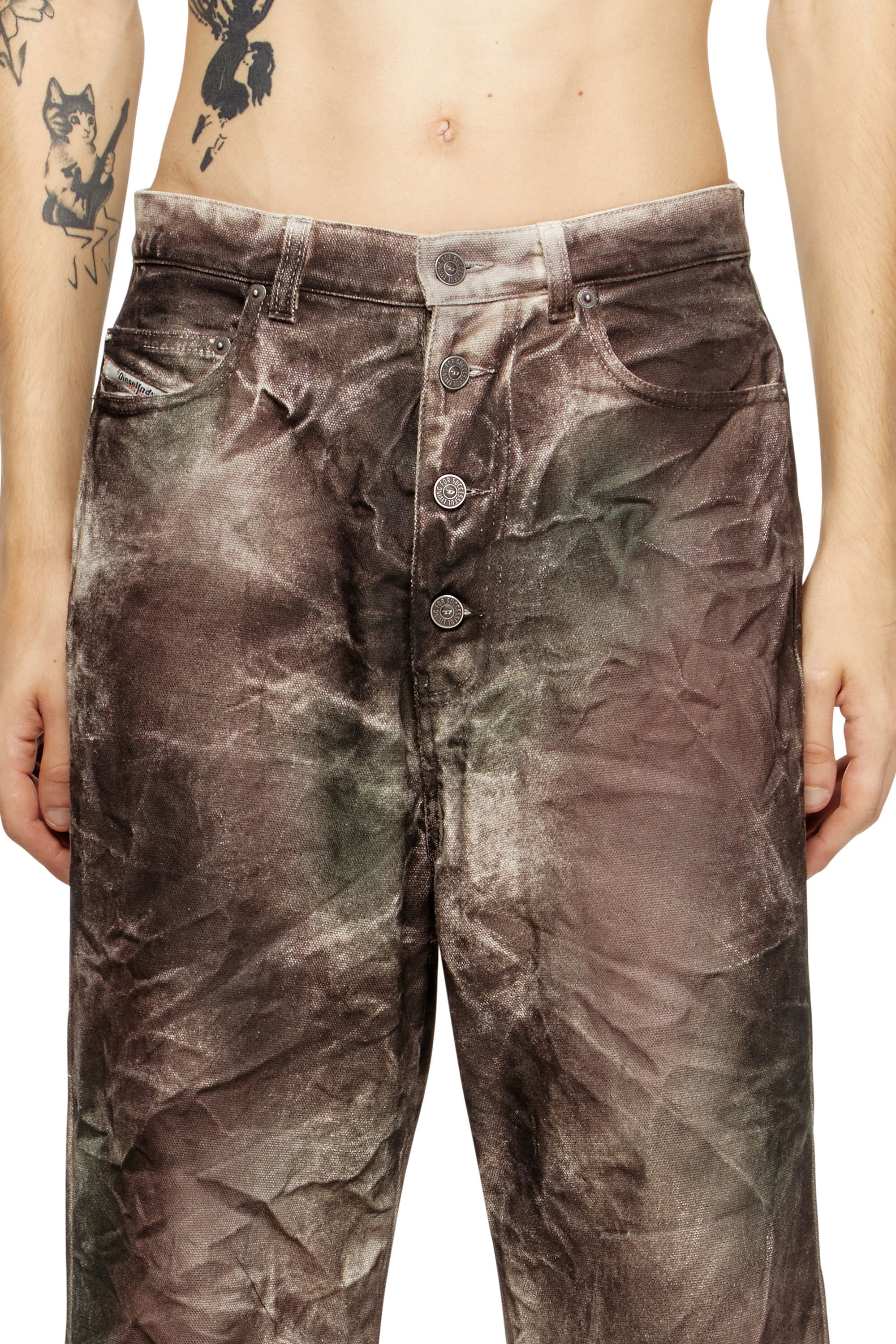 P-THUG-PANT, Brown/Green