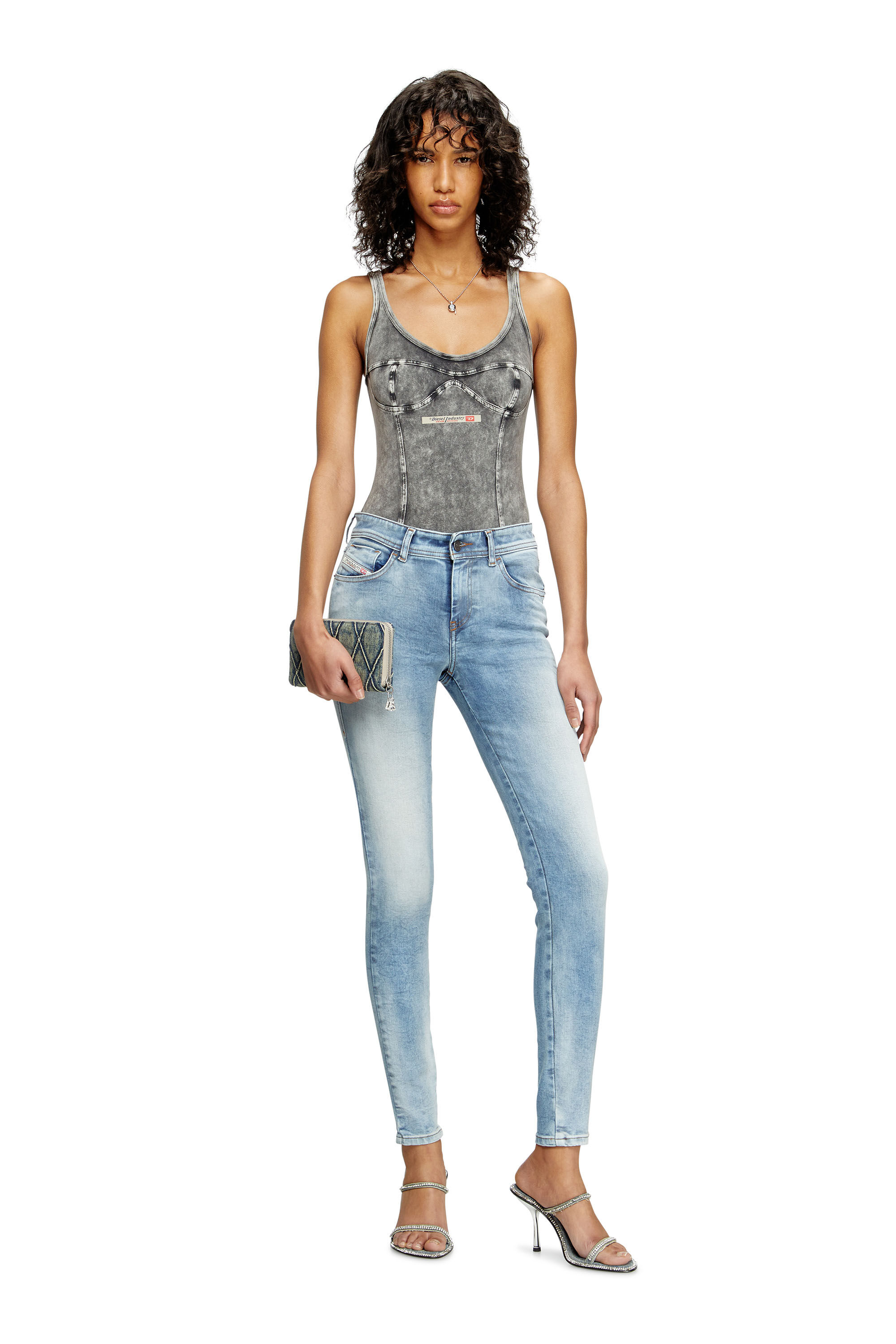 【送料&関税込】Diesel 2017 Slandy Super Skinny Jeans Women's Skinny Jeans | Light Blue | Diesel 2017 Slandy