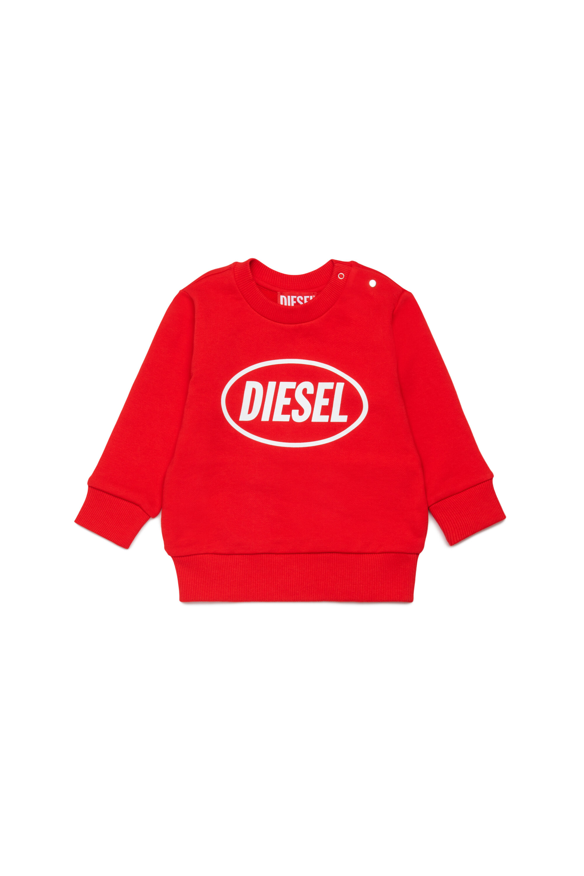 Diesel - SLOTTYB, Unisex's Sweatshirt with logo print in Red - 1