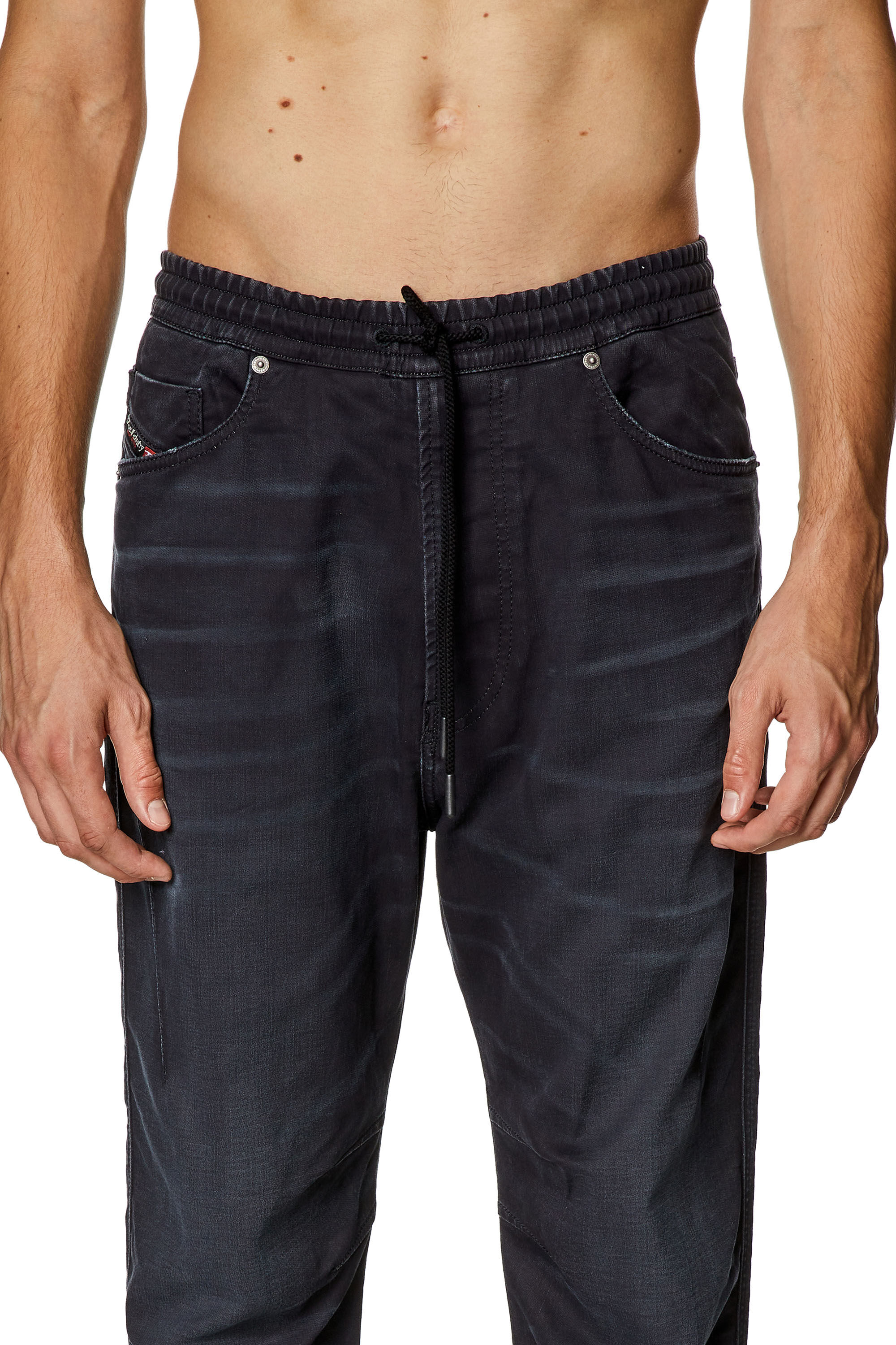 Men's Tapered Jeans | Black/Dark grey | Diesel 2040 D-Amage Joggjeans®