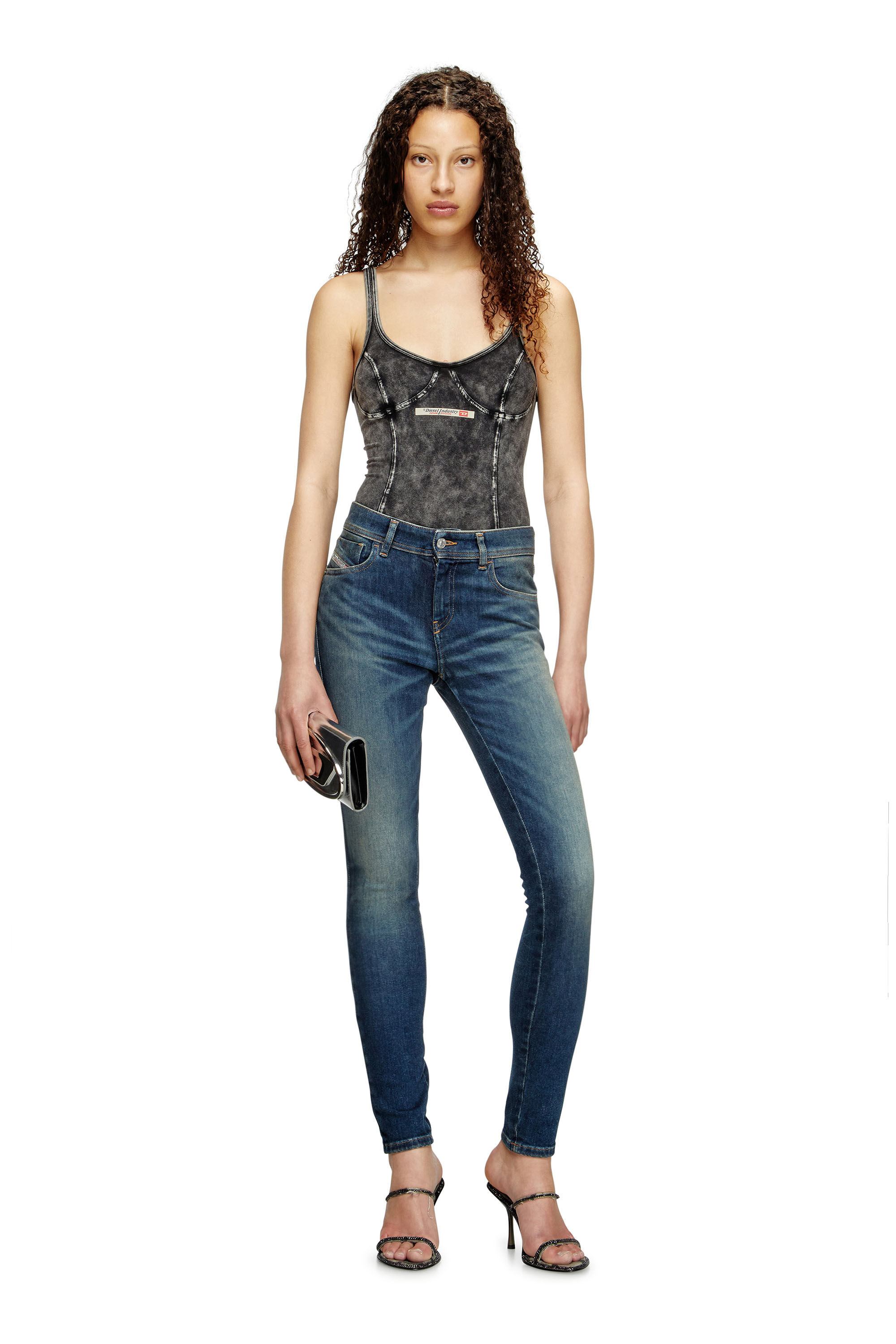 Women's Skinny Jeans | Medium blue | Diesel 2017 Slandy