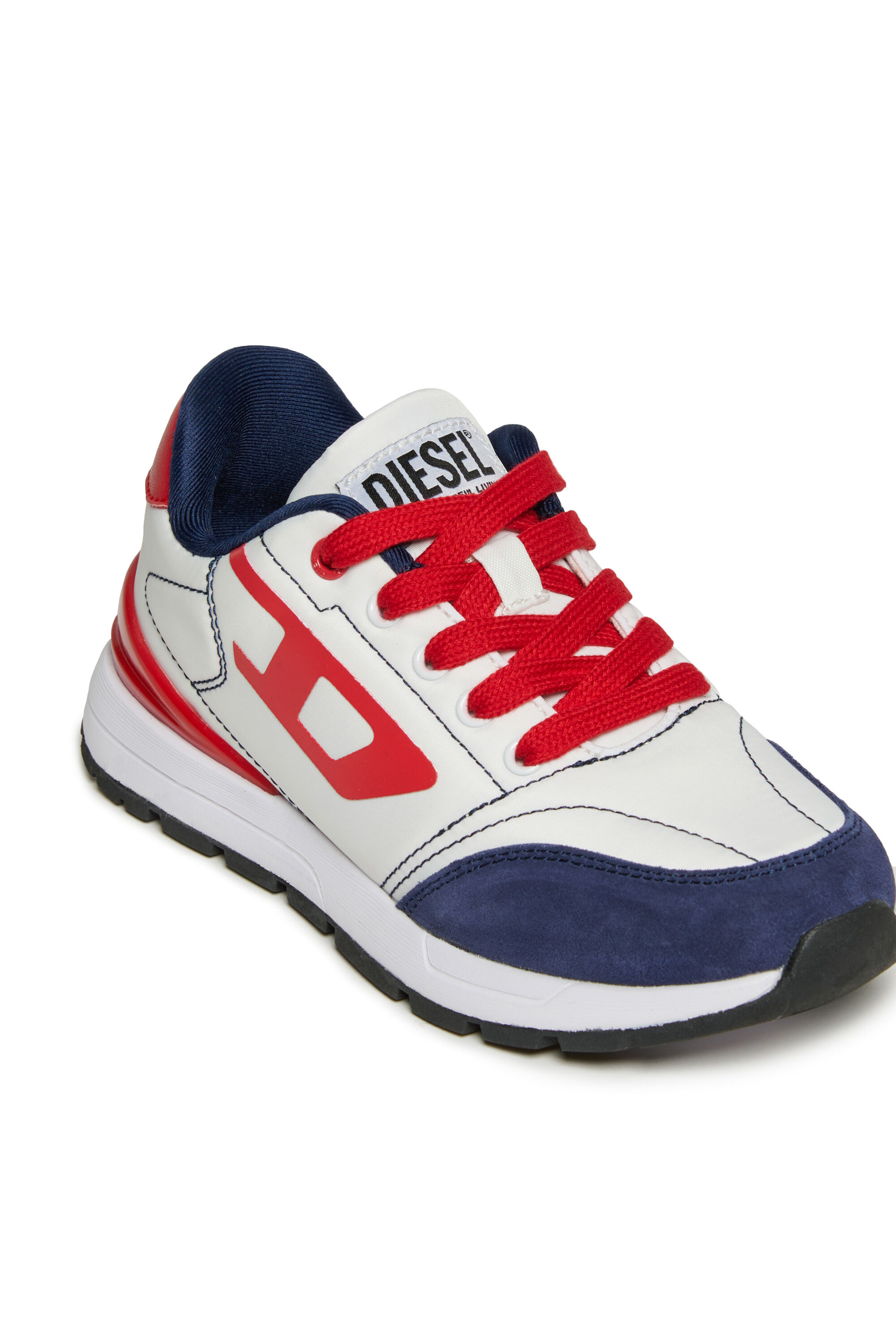 Diesel - S-TAME-D RUNNING, Unisex's S-TAME-D RUNNING Nylon sneakers in White/Red - 4