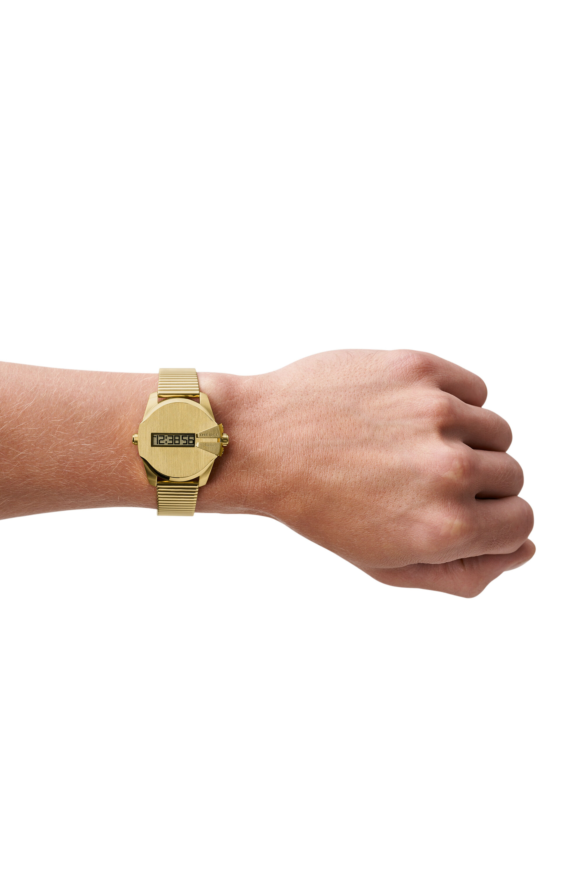 DZ1961: Gold digital steel watch | Diesel Baby Chief